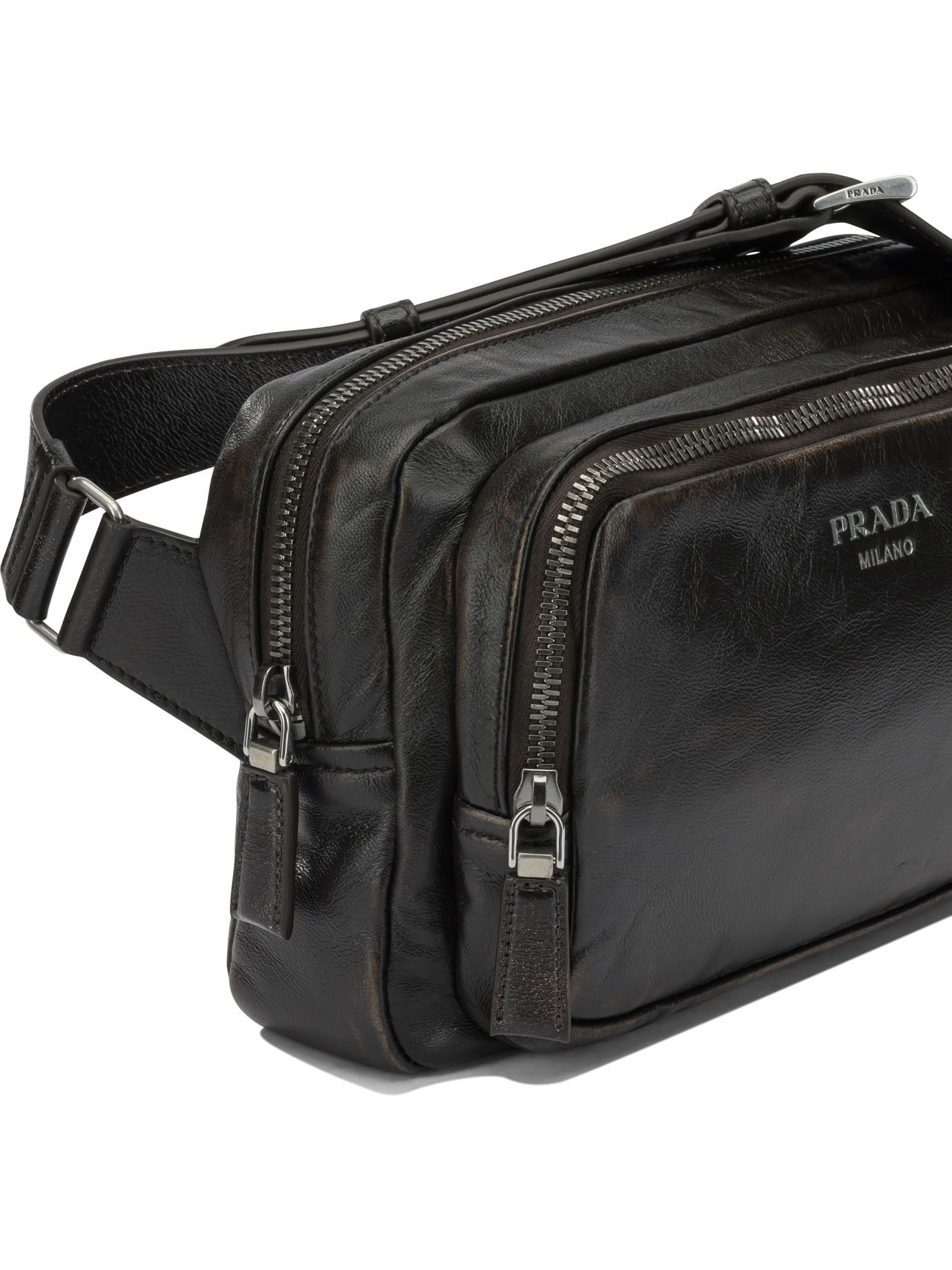 Prada Prada Small Leather Crossbody Bag tag size UNI Men - USA Duties Paid Size ONE SIZE - 4 Thumbnail