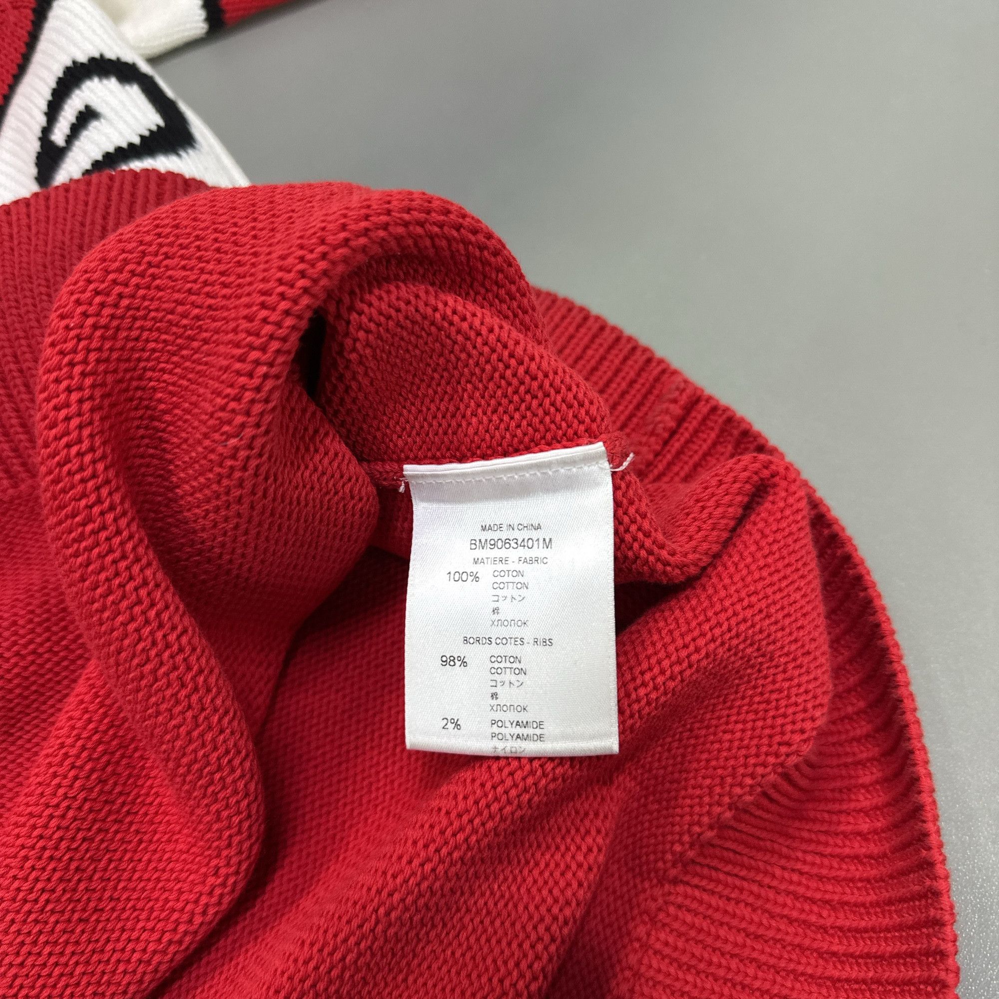 Givenchy Givenchy Logo Stripe Sweater Red Size XL Size US XL / EU 56 / 4 - 4 Thumbnail