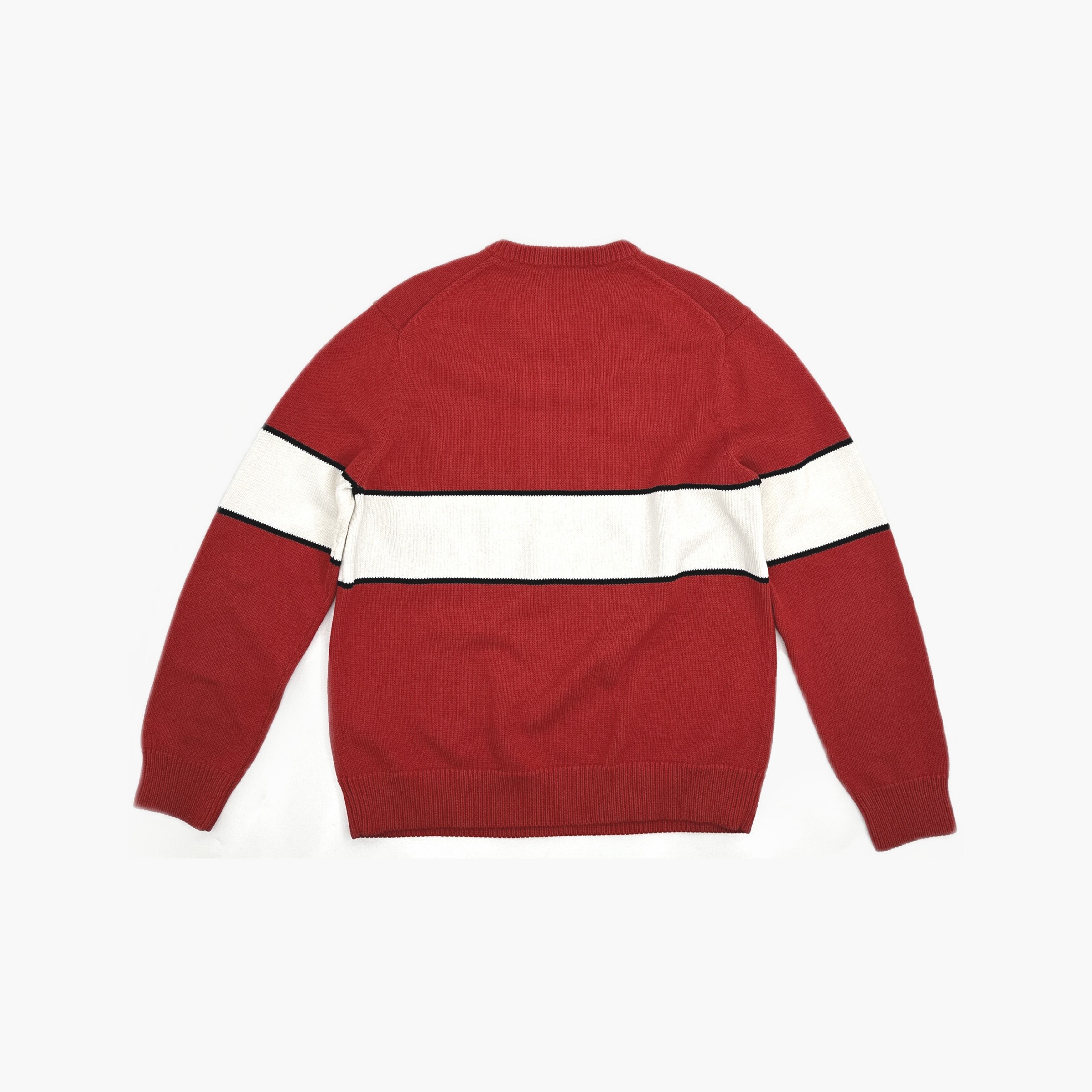 Givenchy Givenchy Logo Stripe Sweater Red Size XL Size US XL / EU 56 / 4 - 2 Thumbnail