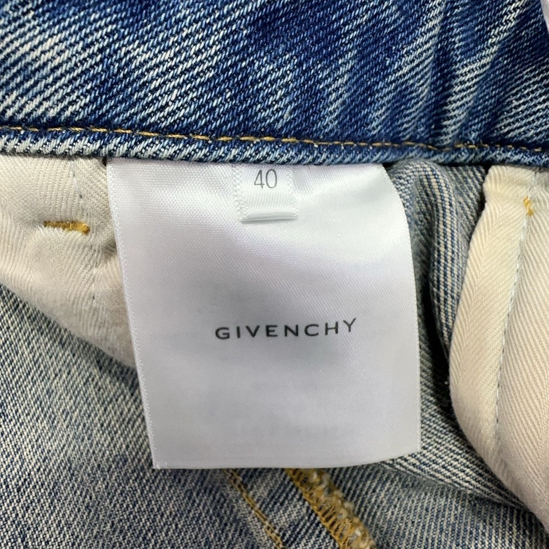 Givenchy Givenchy Chain Detail Denim Mini Skirt Size 40 Size 28" / US 6 / IT 42 - 4 Thumbnail
