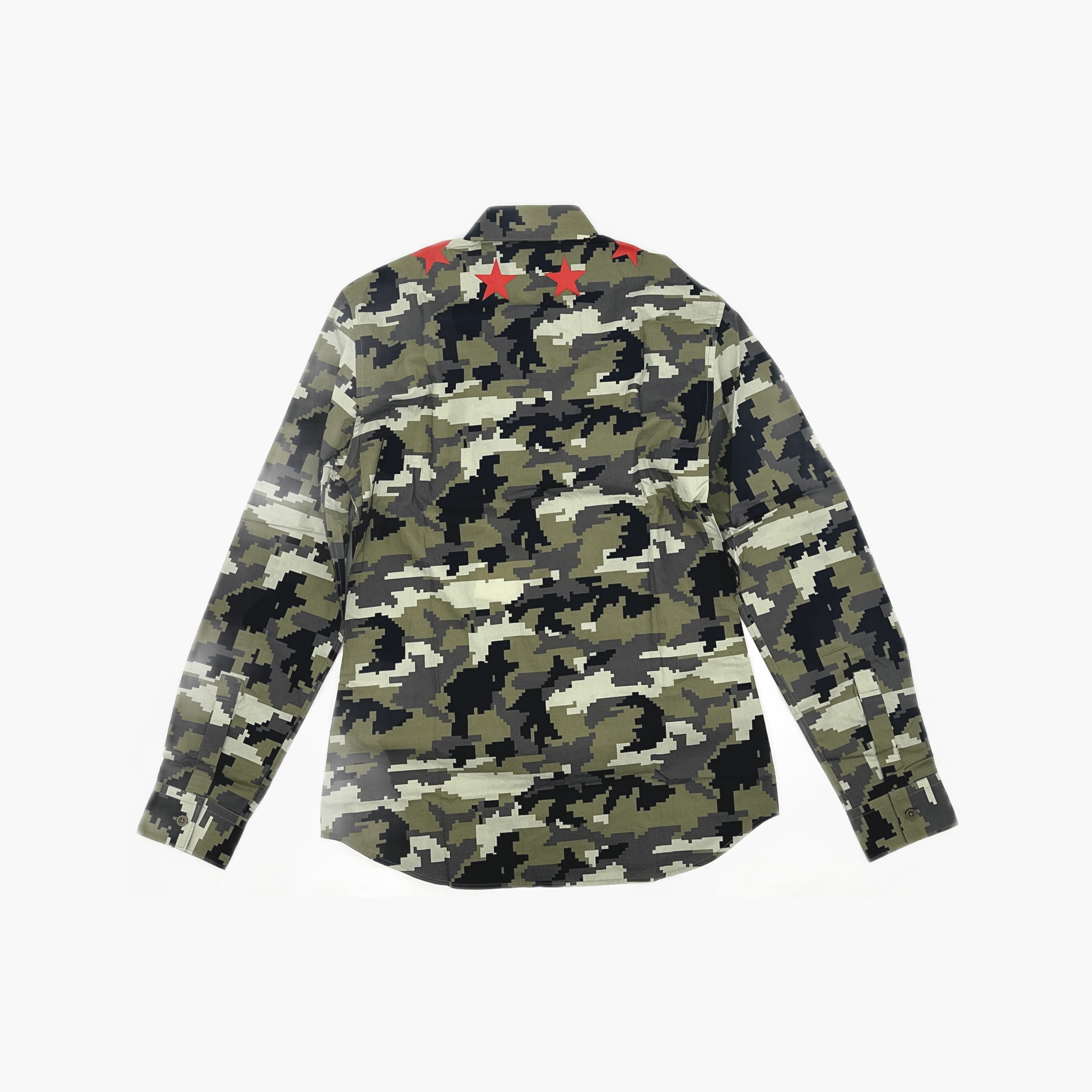 Givenchy Givenchy Digital Camo Star Shirt Size 40 Size US XXS / EU 40 - 2 Thumbnail