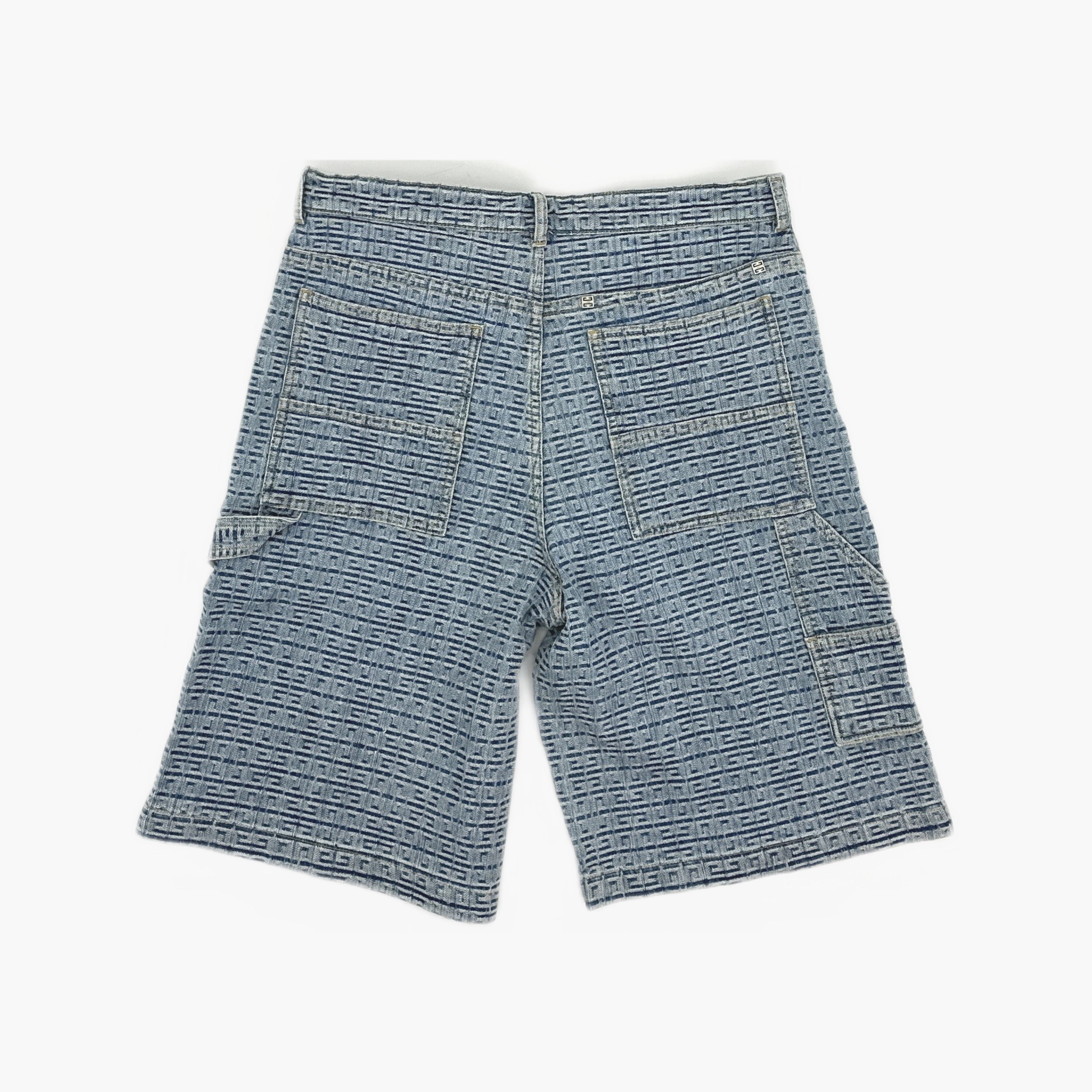 Givenchy Givenchy Monogram Denim Shorts Size 31 Size US 31 - 2 Thumbnail
