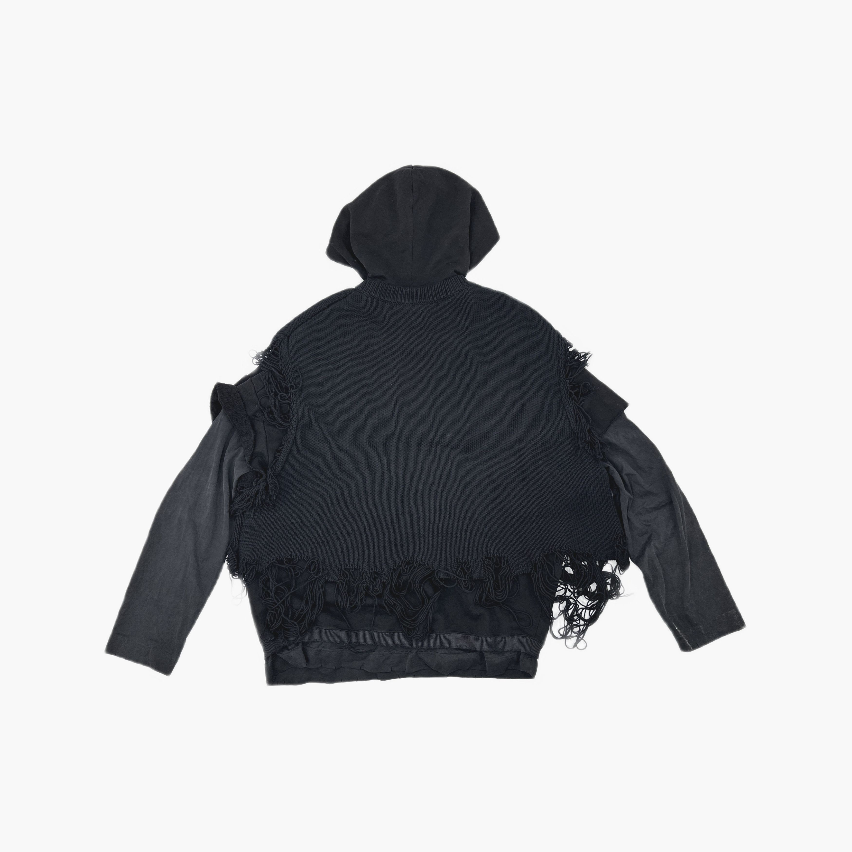 Givenchy Givenchy Distressed Layered Hoodie Size L Size US L / EU 52-54 / 3 - 2 Thumbnail