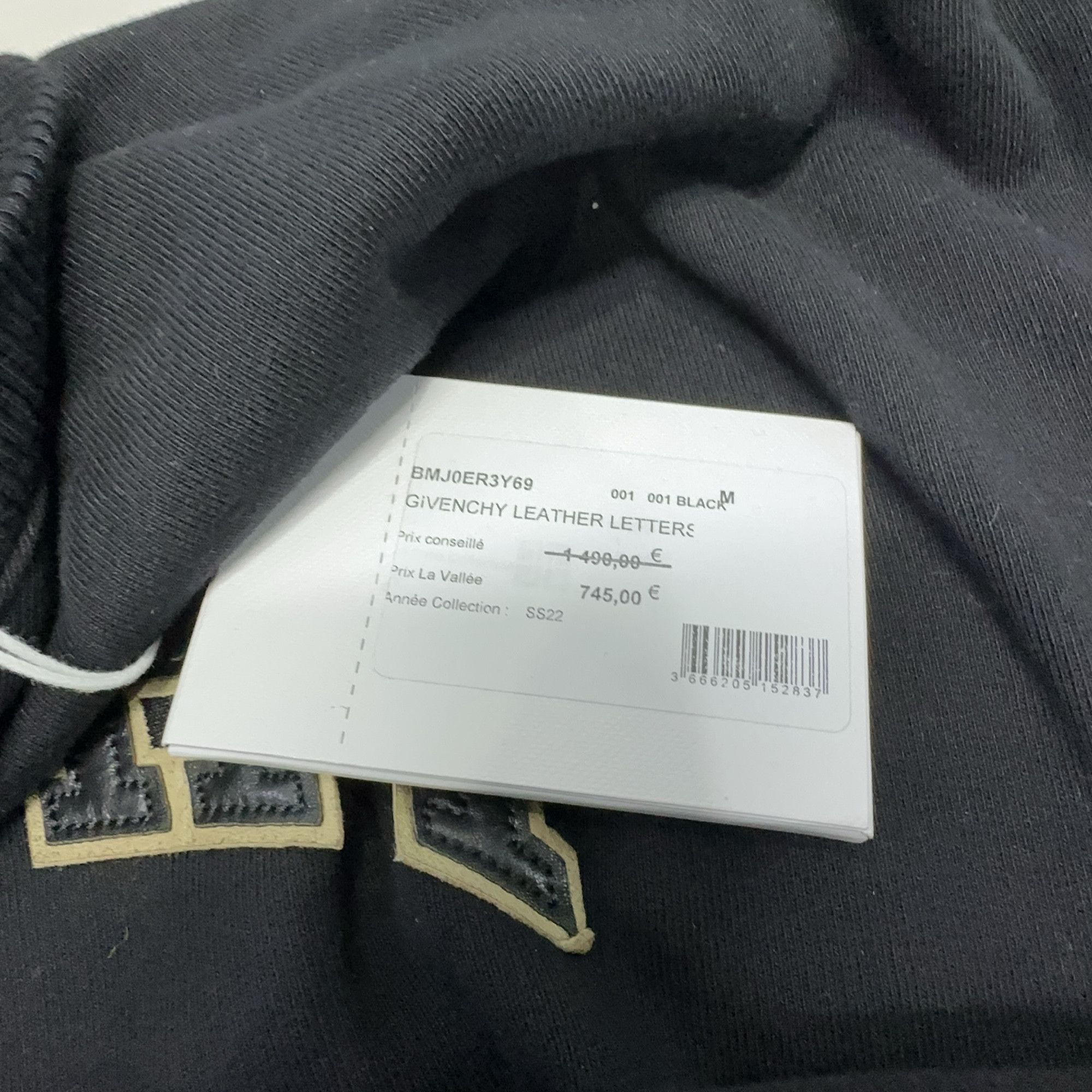 Givenchy Givenchy Leather Logo Sweatshirt Size M Size US M / EU 48-50 / 2 - 5 Thumbnail