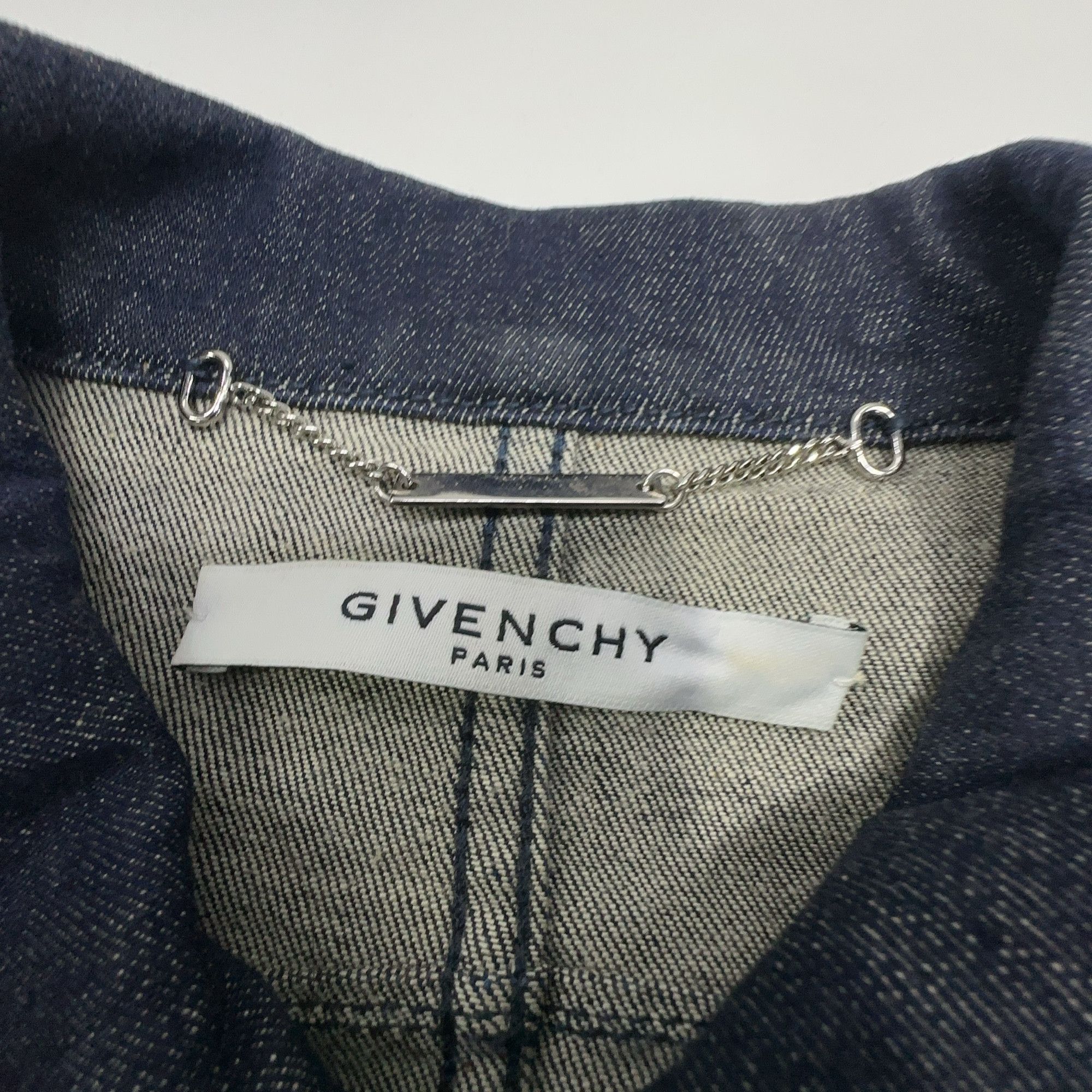 Givenchy Givenchy Logo Back Denim Jacket Size 34 Size XXS / US 00 / IT 34 - 3 Thumbnail