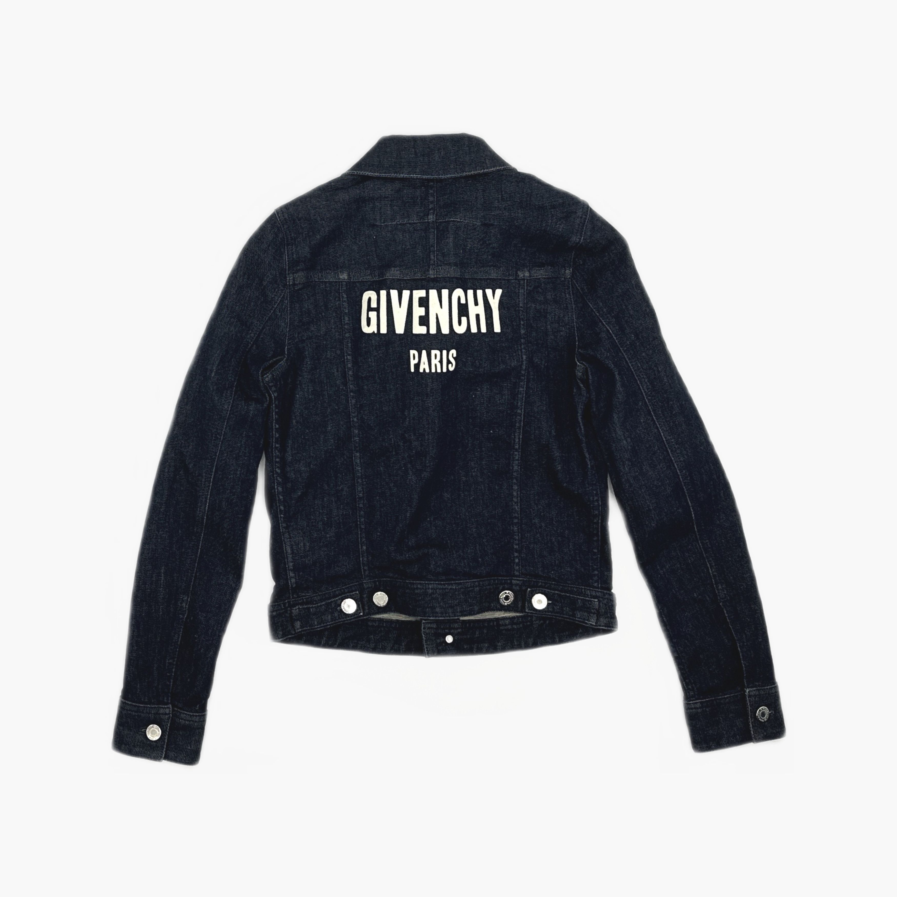 Givenchy Givenchy Logo Back Denim Jacket Size 34 Size XXS / US 00 / IT 34 - 2 Thumbnail