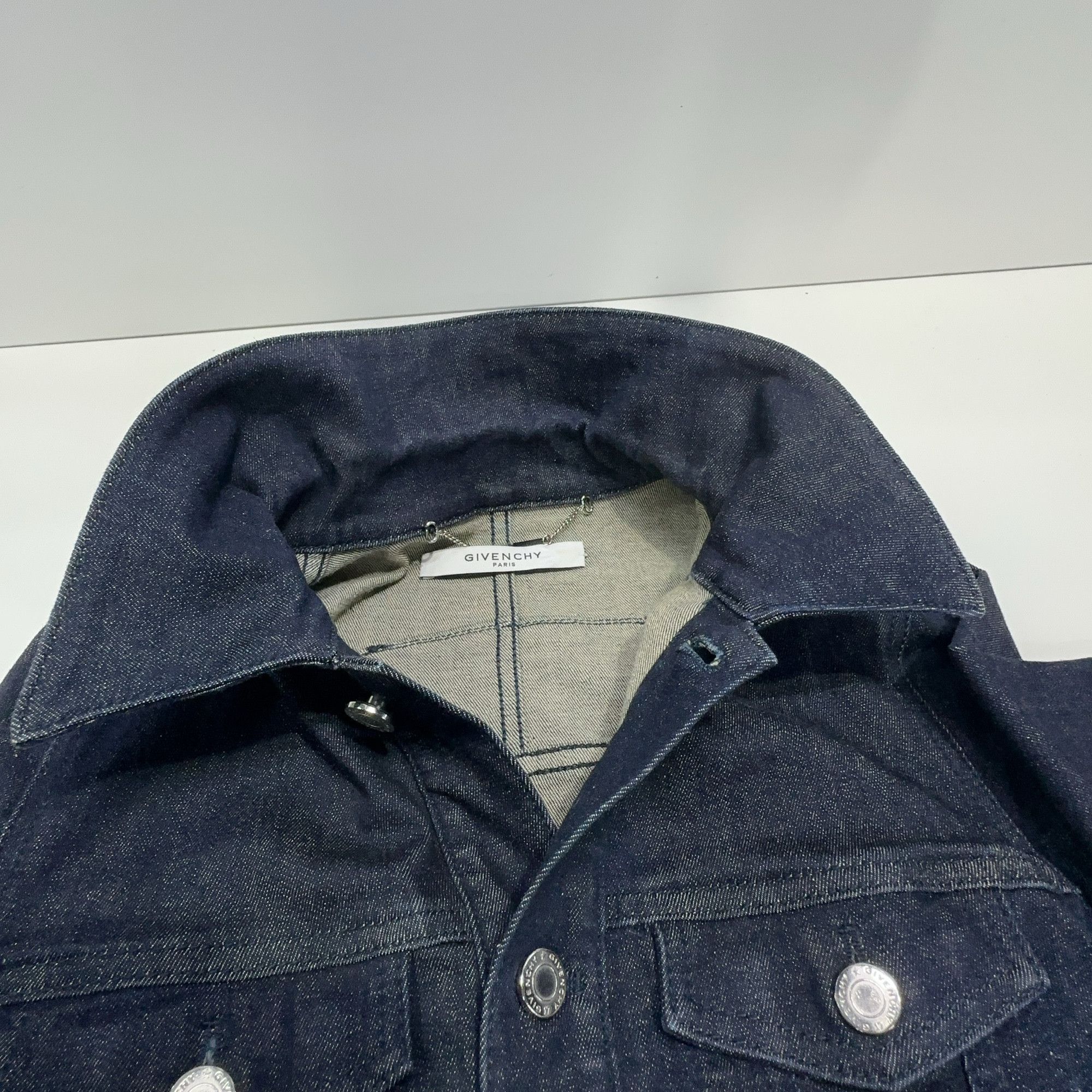 Givenchy Givenchy Logo Back Denim Jacket Size 34 Size XXS / US 00 / IT 34 - 6 Thumbnail