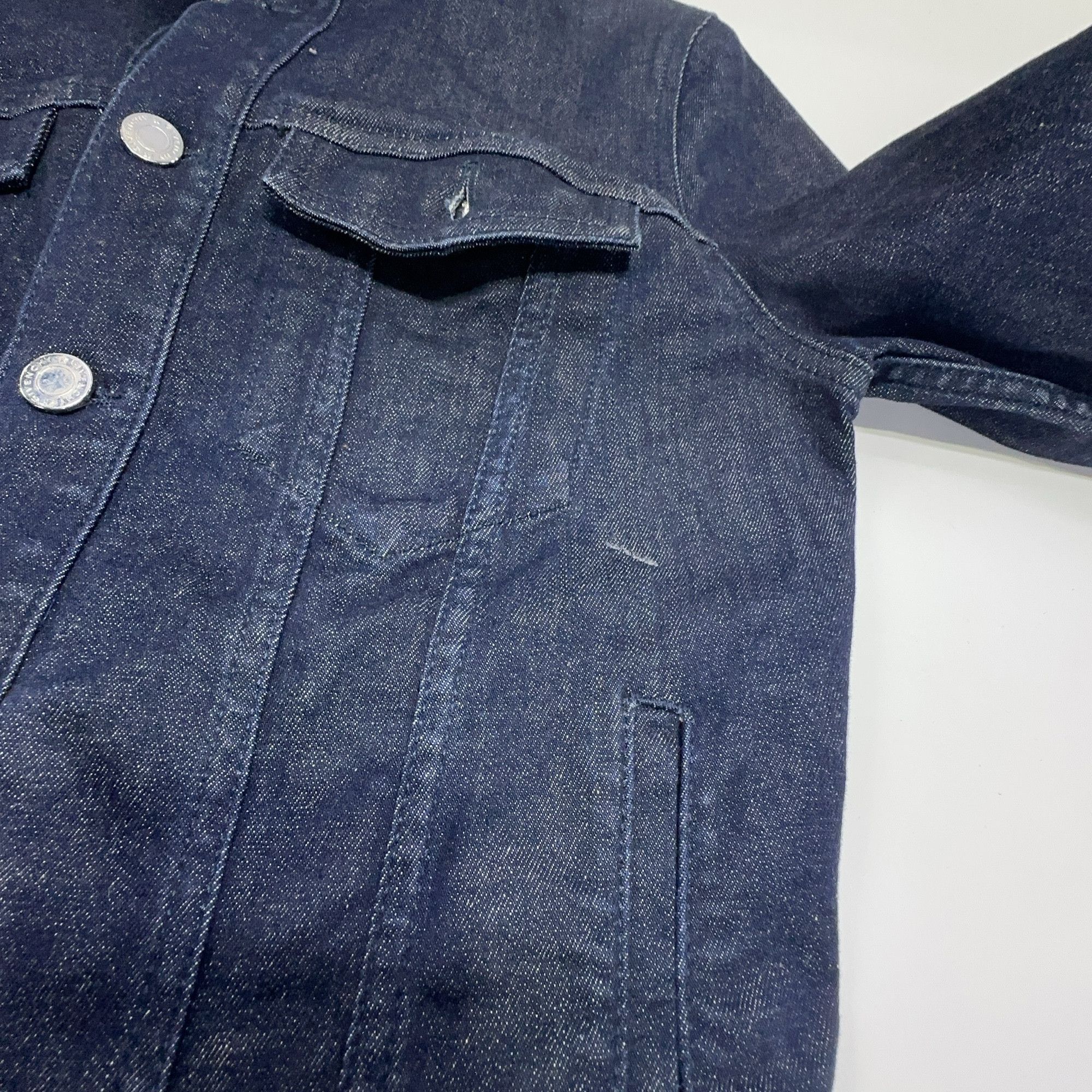 Givenchy Givenchy Logo Back Denim Jacket Size 34 Size XXS / US 00 / IT 34 - 9 Thumbnail
