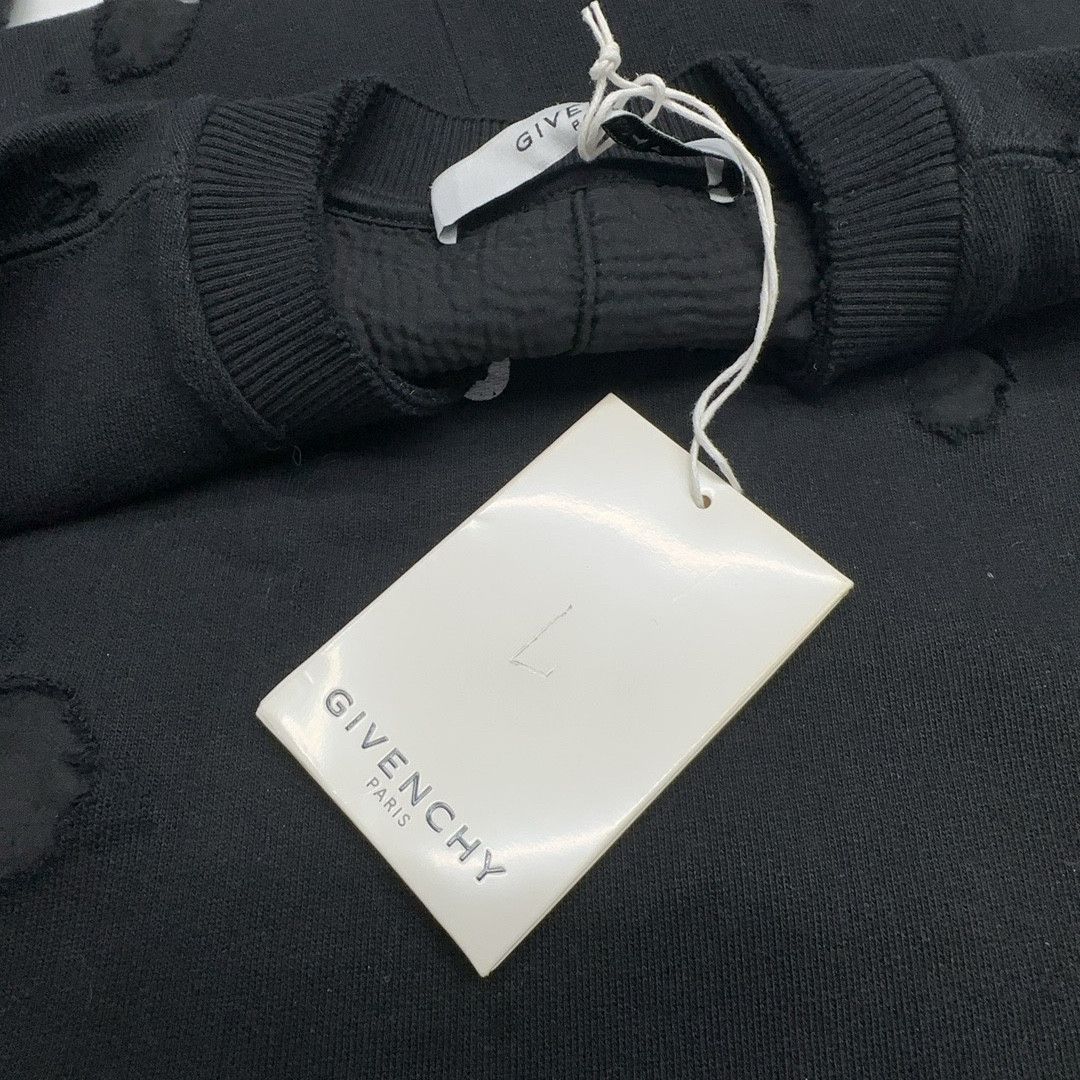 Givenchy Givenchy Distressed Logo Sweatshirt Size M Size US M / EU 48-50 / 2 - 4 Thumbnail