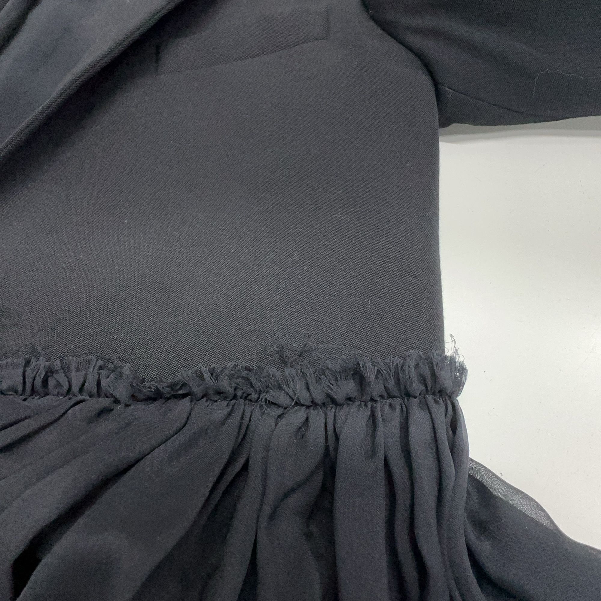 Givenchy Givenchy Tulle Hem Wool Blazer Size 36 Size XS / US 0-2 / IT 36-38 - 6 Thumbnail
