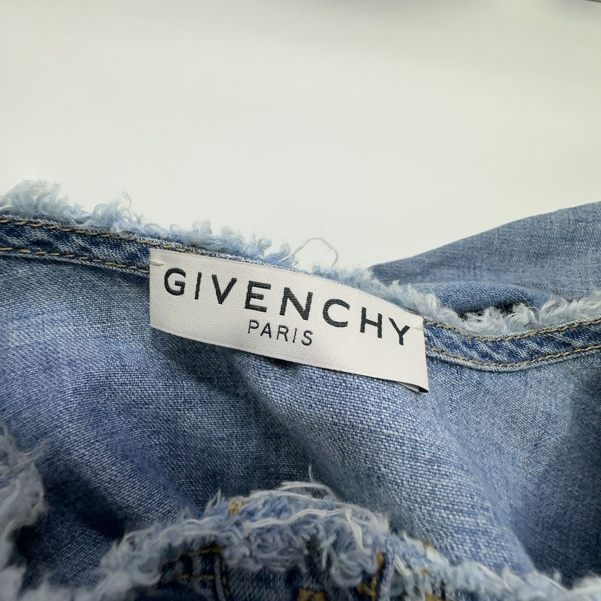 Givenchy Givenchy Distressed Denim Mini Dress Size 34 Size XS / US 0-2 / IT 36-38 - 5 Thumbnail