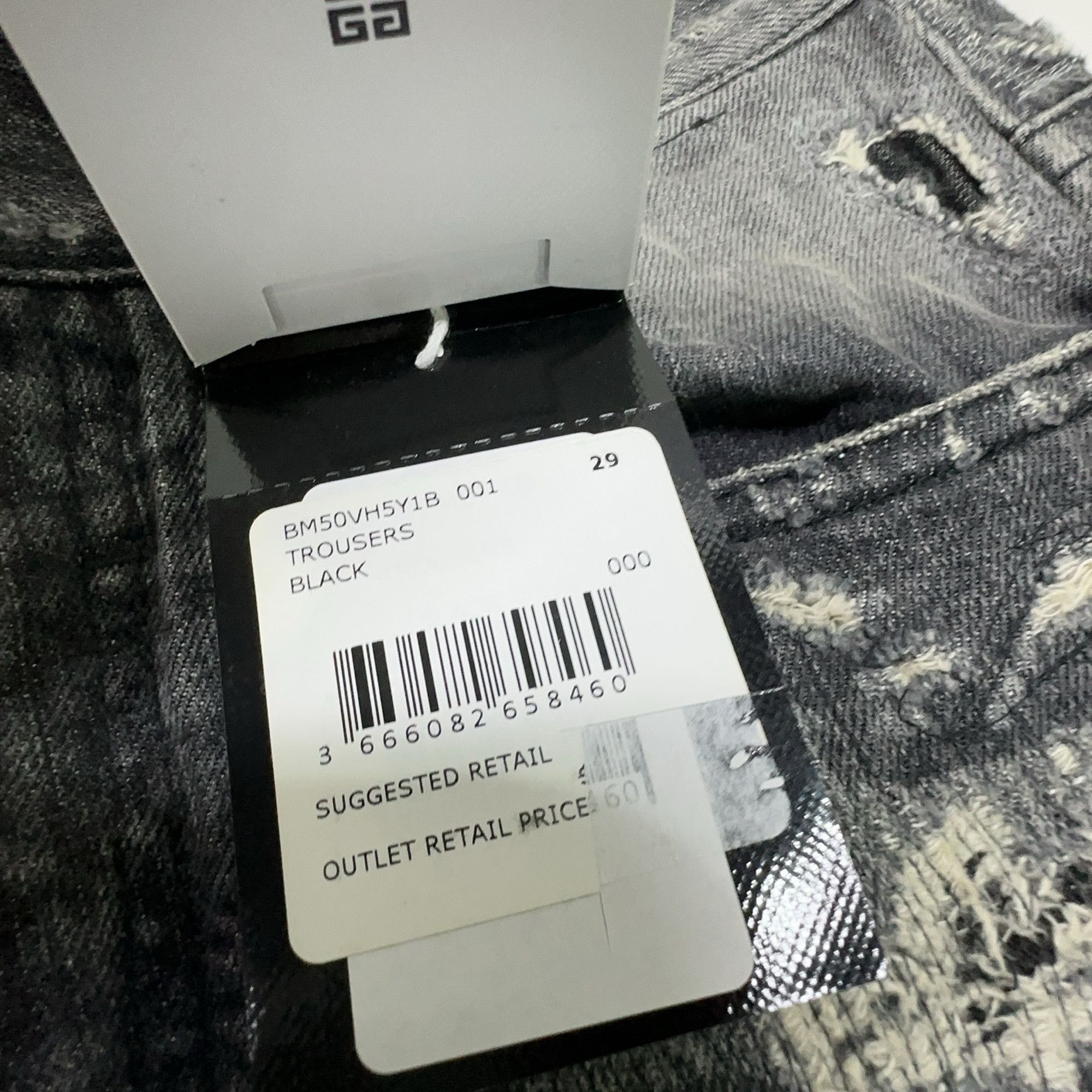 Givenchy Givenchy Distressed Denim Jeans Size 29 Size US 29 - 4 Thumbnail