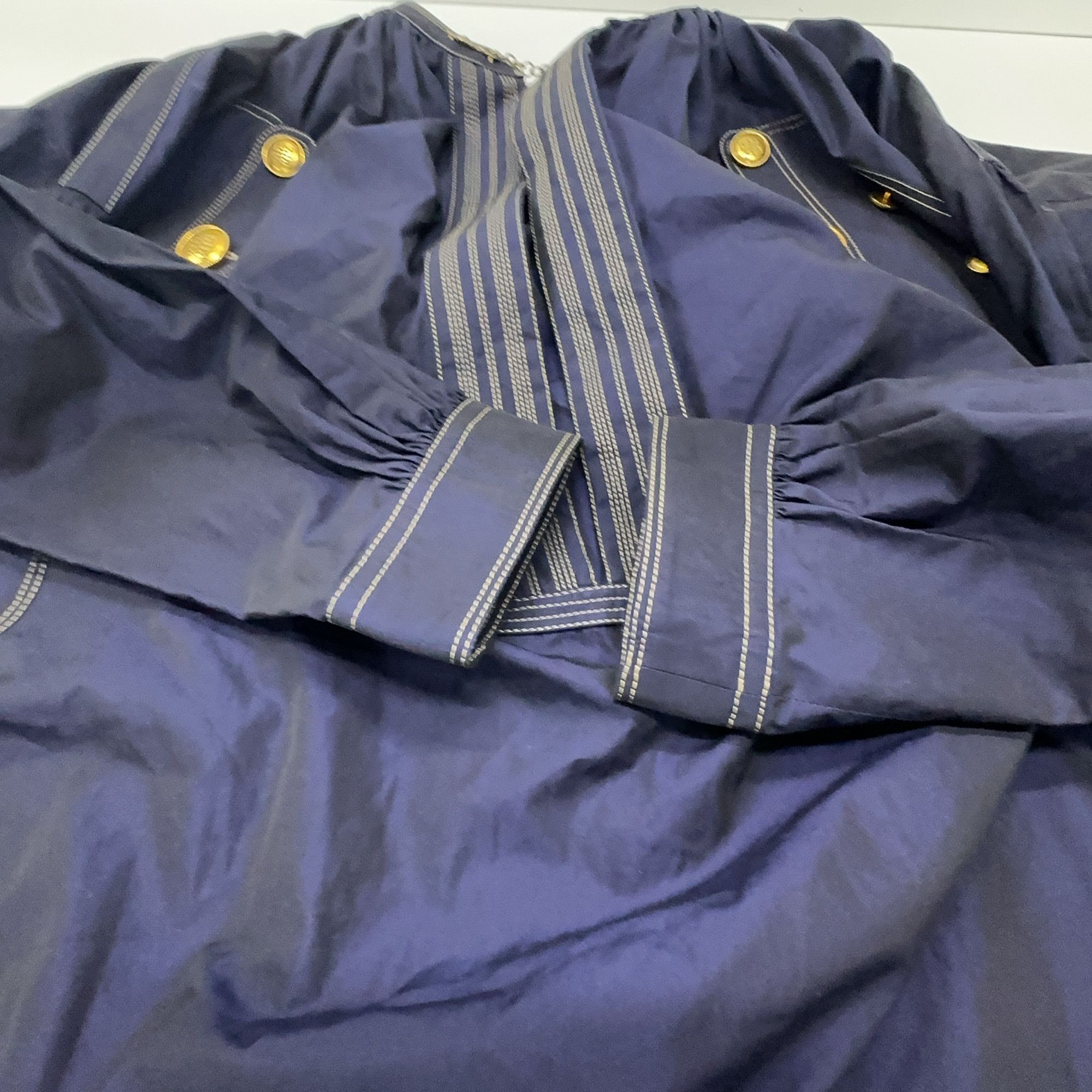Givenchy Givenchy Buttoned Navy Blue Dress Size 34 Size XXS / US 00 / IT 34 - 7 Thumbnail