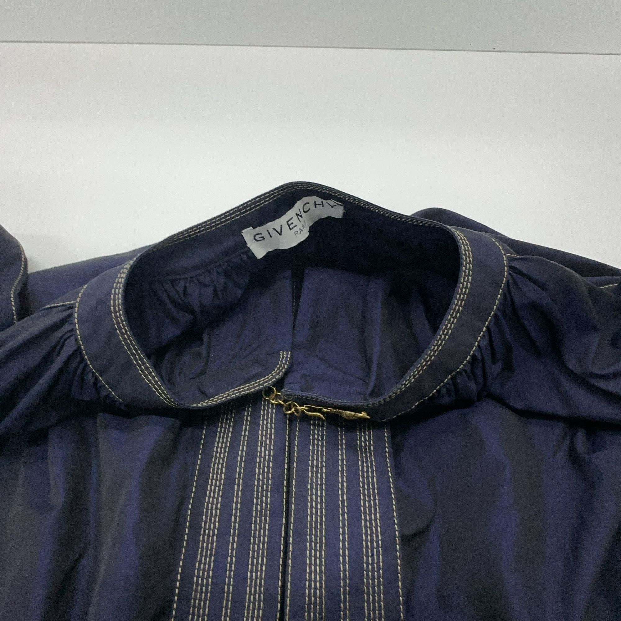 Givenchy Givenchy Buttoned Navy Blue Dress Size 34 Size XXS / US 00 / IT 34 - 5 Thumbnail