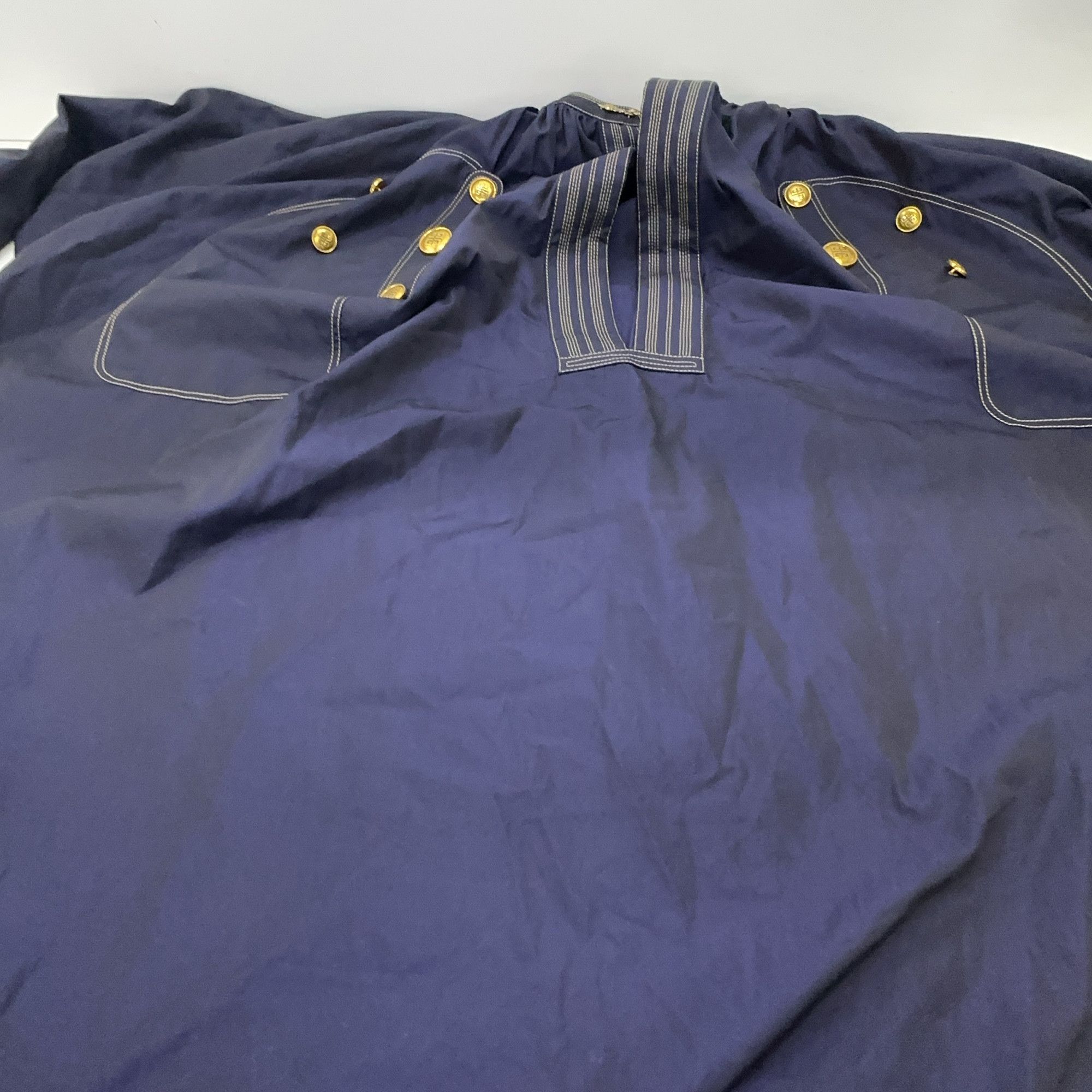 Givenchy Givenchy Buttoned Navy Blue Dress Size 34 Size XXS / US 00 / IT 34 - 6 Thumbnail