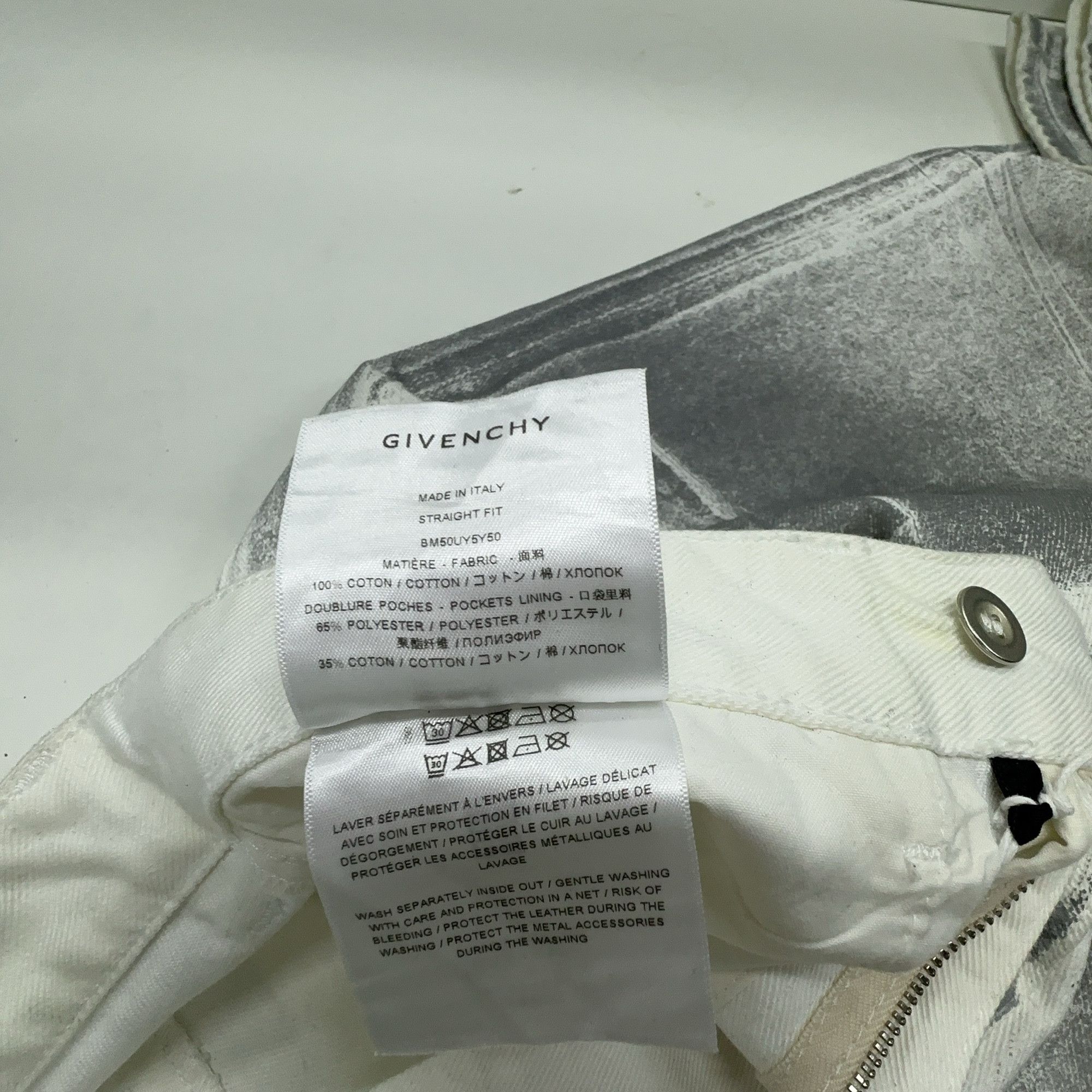 Givenchy Givenchy Trompe L'oeil Print Denim Jeans Size 30 Size US 30 / EU 46 - 4 Thumbnail