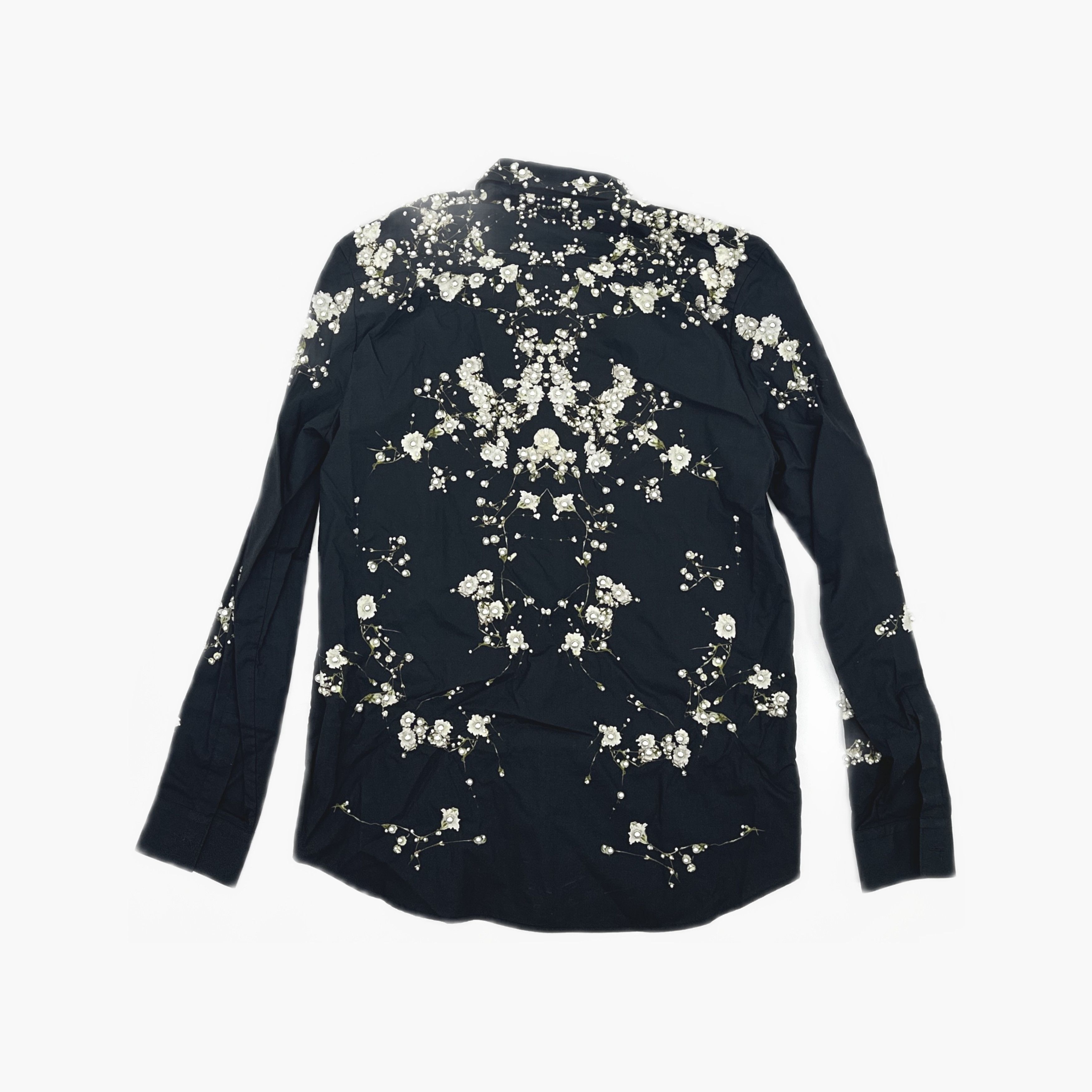 Givenchy Givenchy Floral Pearl Button Up Shirt Size M Size US XXS / EU 40 - 2 Thumbnail