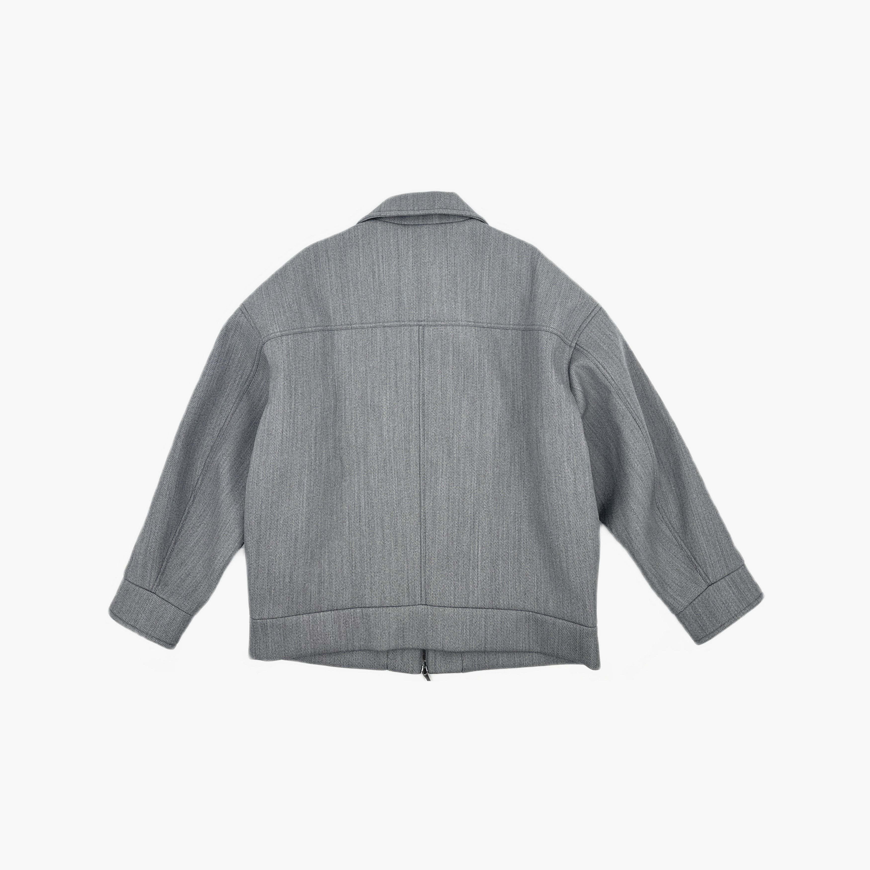 Emporio Armani Emporio Armani Herringbone Wool Blend Blouson Jacket Size 50 Size US M / EU 48-50 / 2 - 2 Thumbnail