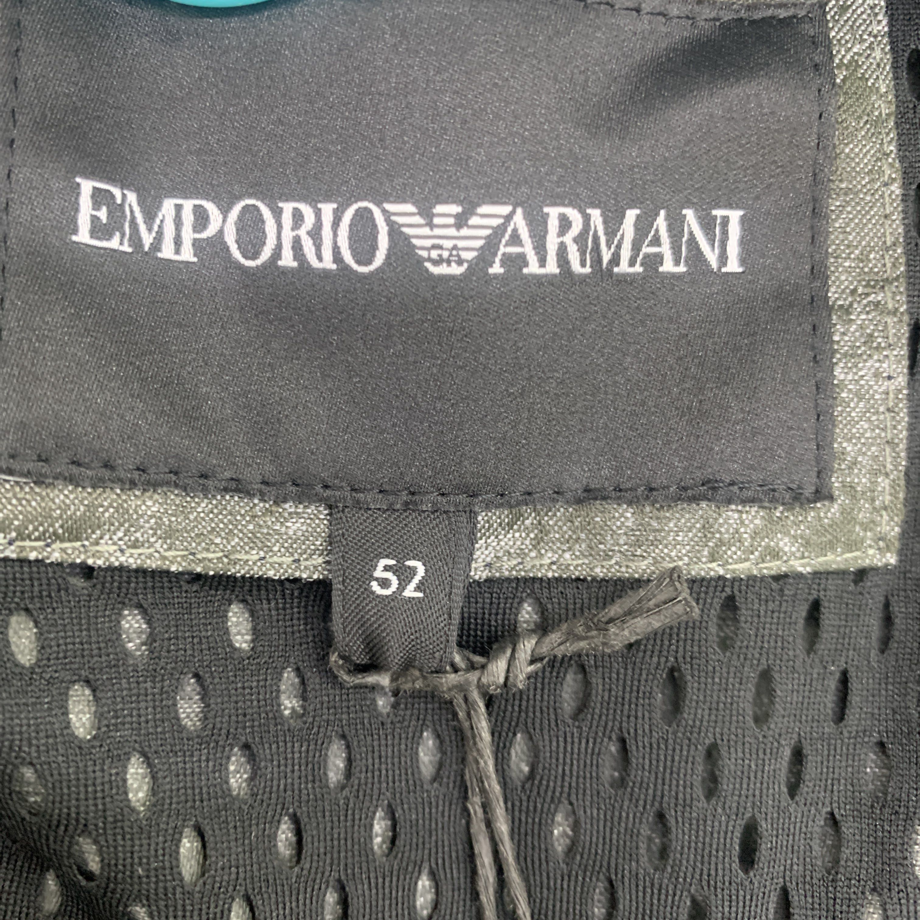 Emporio Armani Emporio Armani Camo Zip-Up Light Jacket Size 52 Size US L / EU 52-54 / 3 - 3 Thumbnail