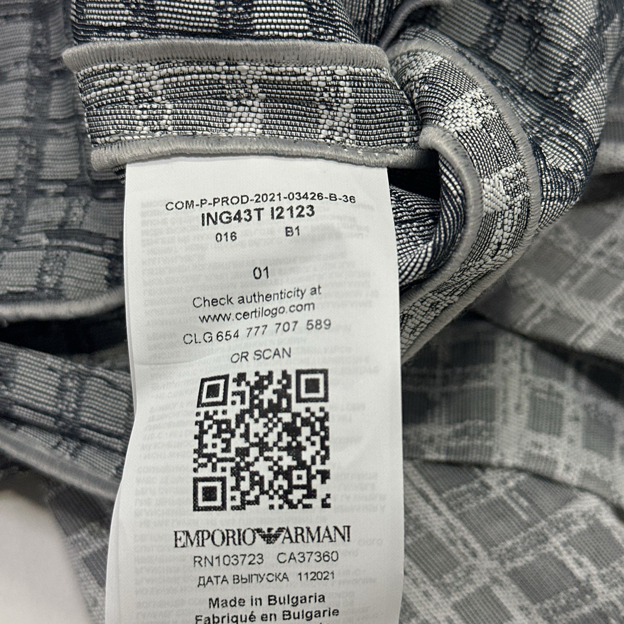 Emporio Armani Emporio Armani Icon Checkered Blazer Size 36 Size XS / US 0-2 / IT 36-38 - 3 Thumbnail