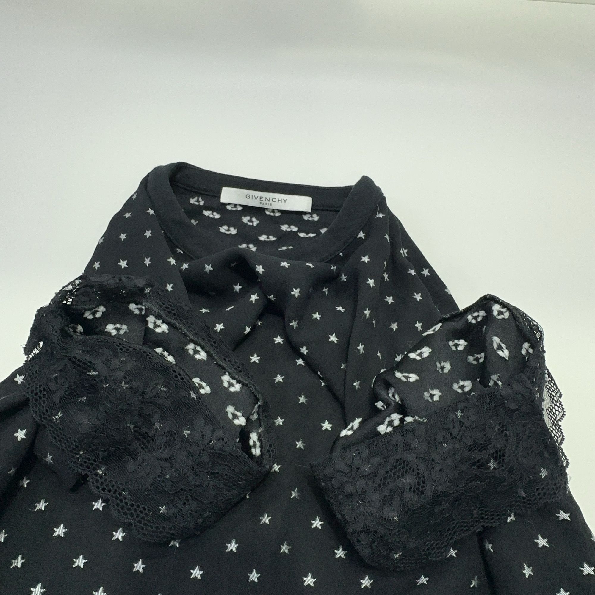 Givenchy Givenchy Star Print Lace Trim Dress Size 38 Size S / US 4 / IT 40 - 7 Thumbnail