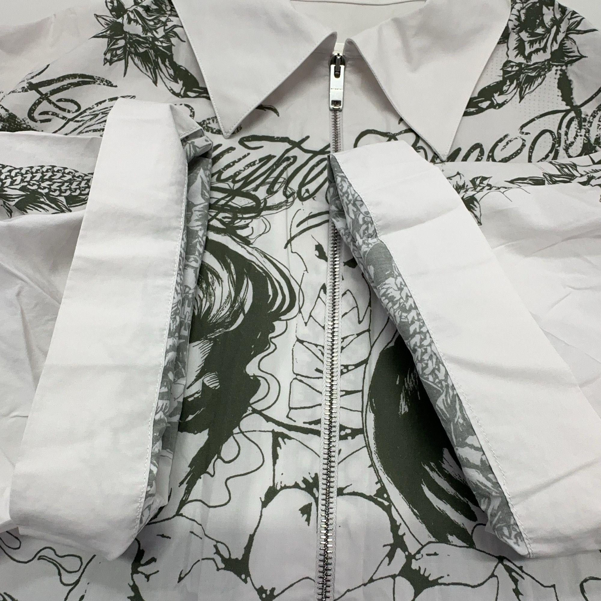 Givenchy Givenchy Graphic Print Zip Shirt Size M Size US M / EU 48-50 / 2 - 8 Thumbnail