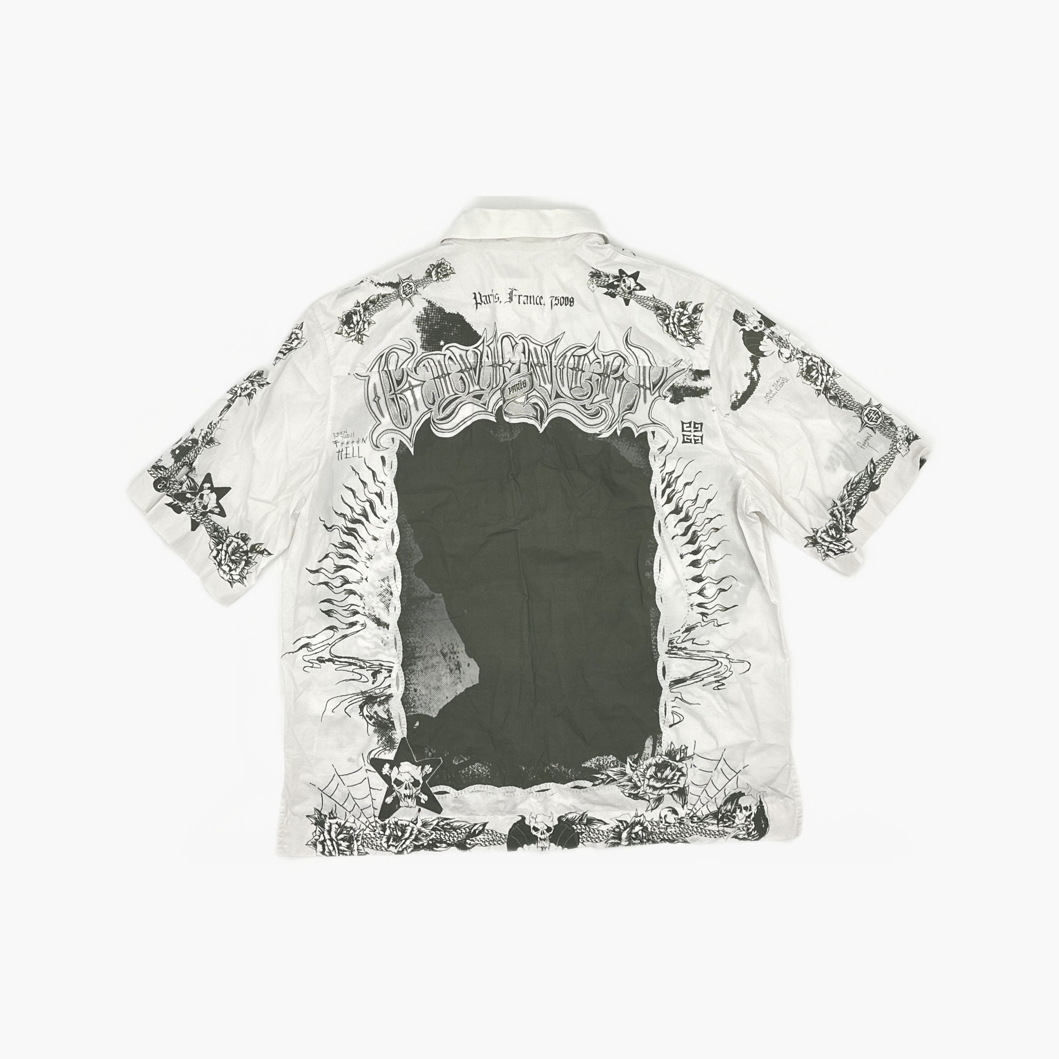 Givenchy Givenchy Graphic Print Zip Shirt Size M Size US M / EU 48-50 / 2 - 2 Thumbnail