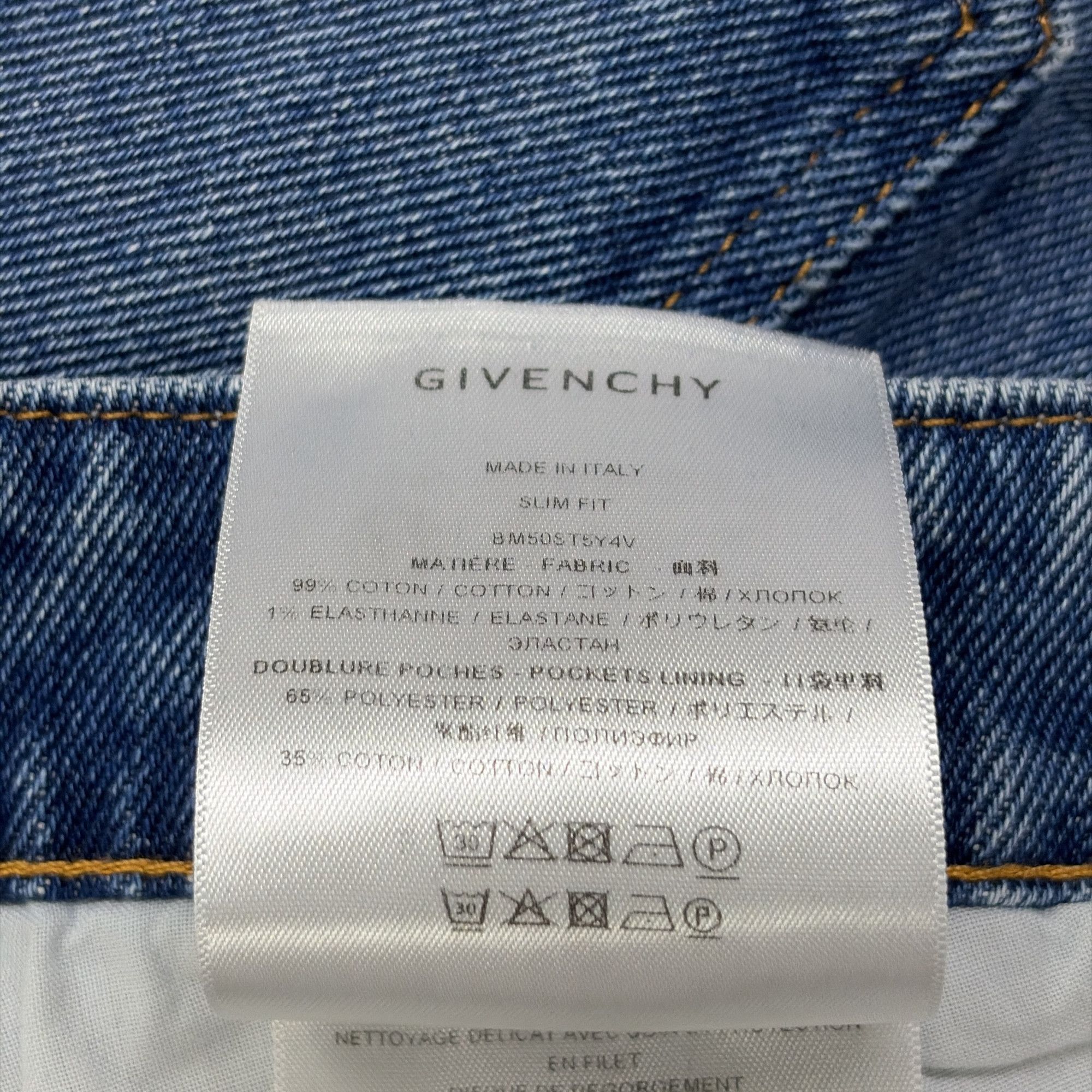 Givenchy Givenchy Blue Denim Jeans Size 32 Size US 32 / EU 48 - 4 Thumbnail