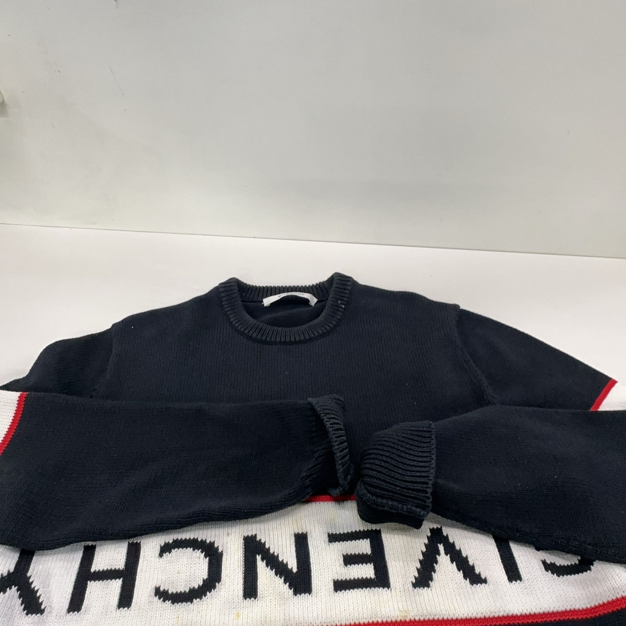 Givenchy Givenchy Logo Striped Sweater Size L Size US L / EU 52-54 / 3 - 8 Thumbnail