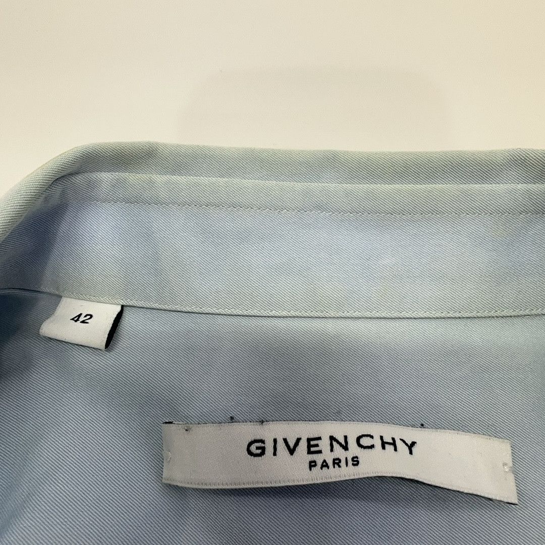 Givenchy Givenchy Blue Button Up Shirt Size L Size US XS / EU 42 / 0 - 4 Thumbnail