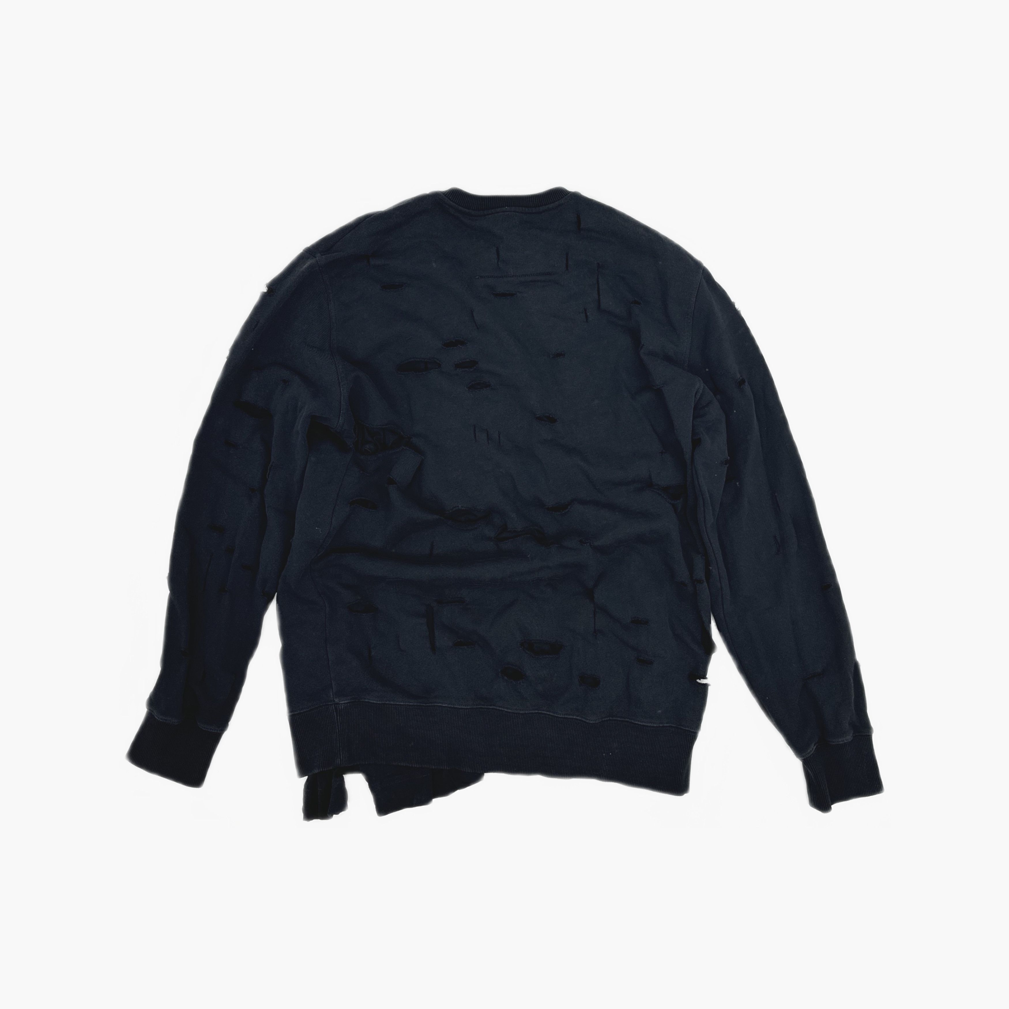 Givenchy Givenchy Distressed Logo Sweatshirt Size M Size US M / EU 48-50 / 2 - 2 Thumbnail