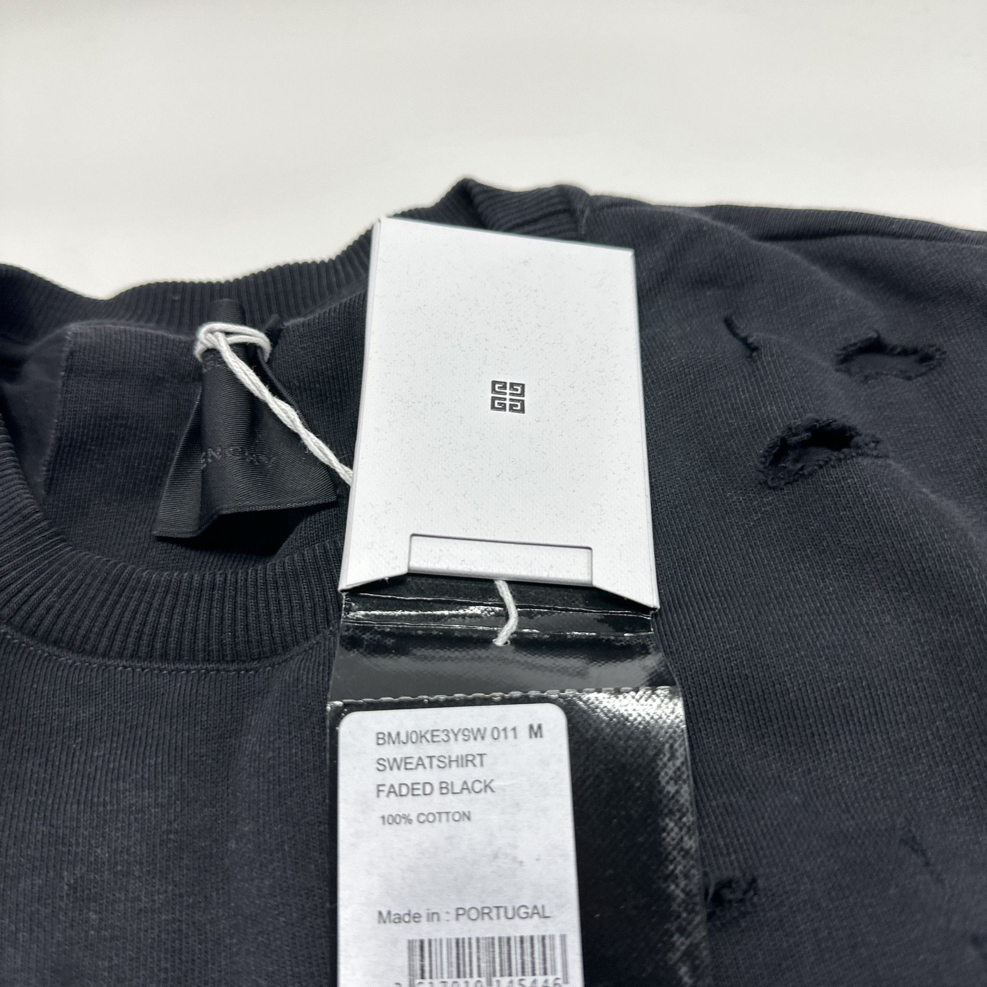Givenchy Givenchy Distressed Logo Sweatshirt Size M Size US M / EU 48-50 / 2 - 4 Thumbnail