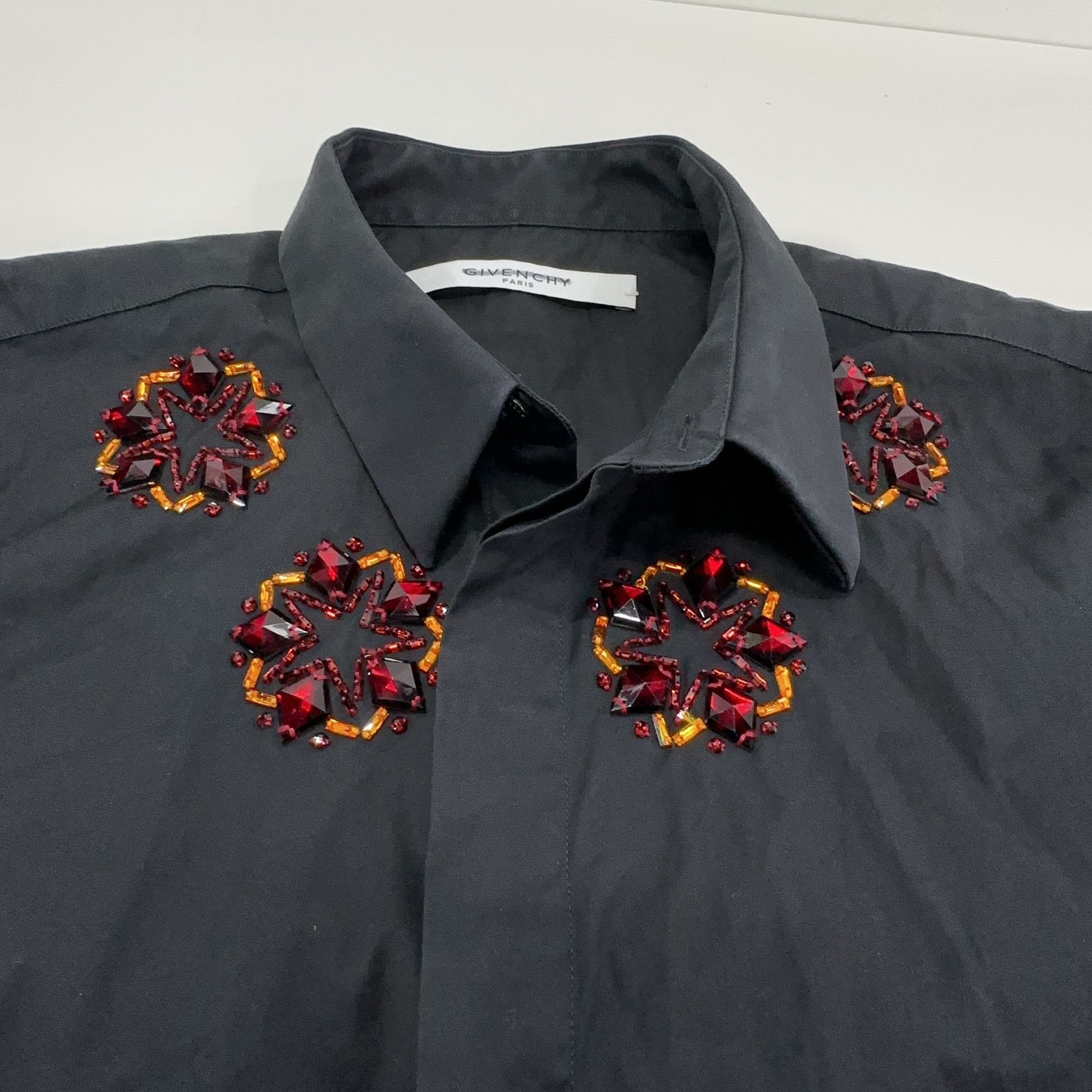 Givenchy Givenchy Crystal Embellished Button Up Shirt Size M Size US M / EU 48-50 / 2 - 7 Thumbnail