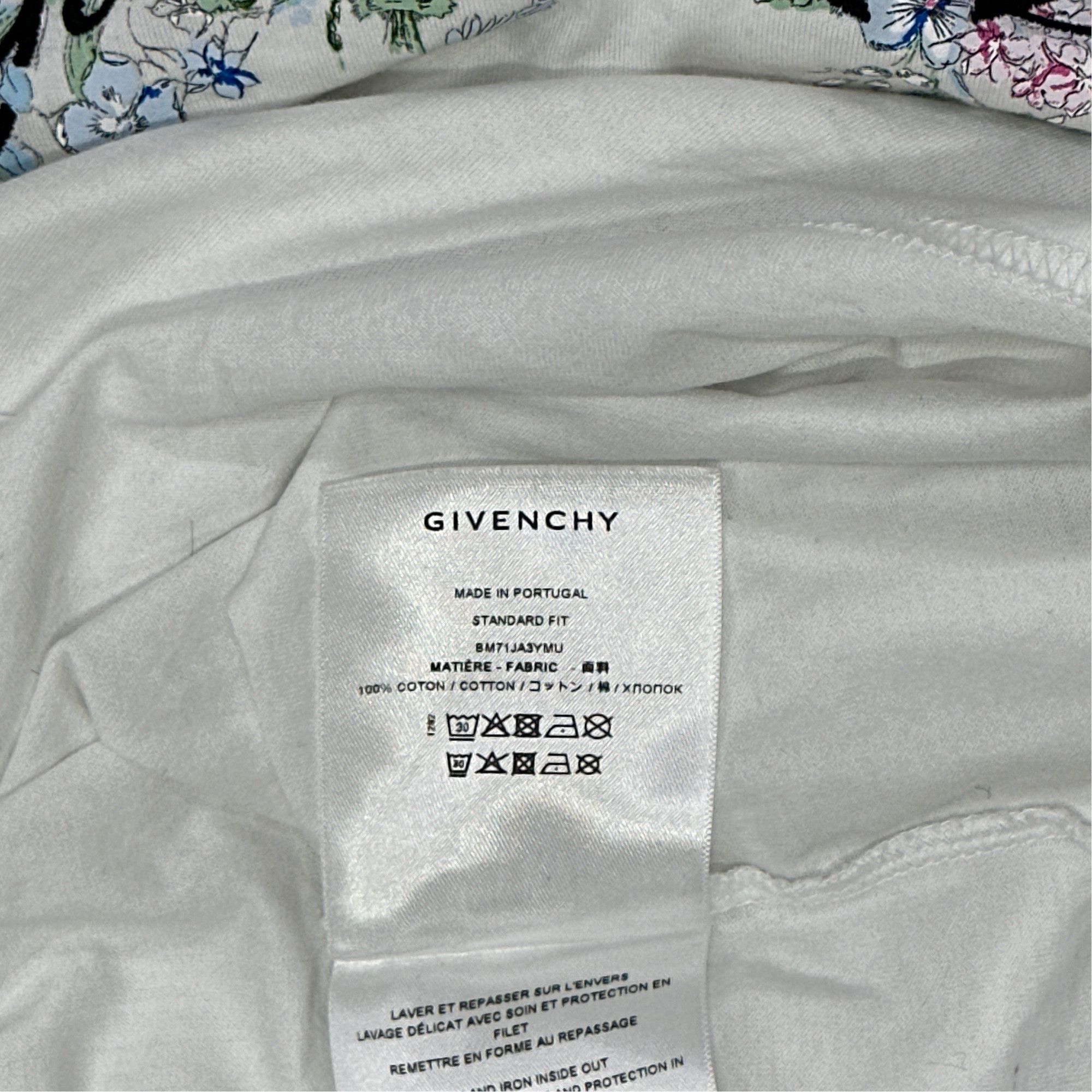 Givenchy Givenchy Floral Print T-Shirt Size XL Size US XL / EU 56 / 4 - 2 Thumbnail