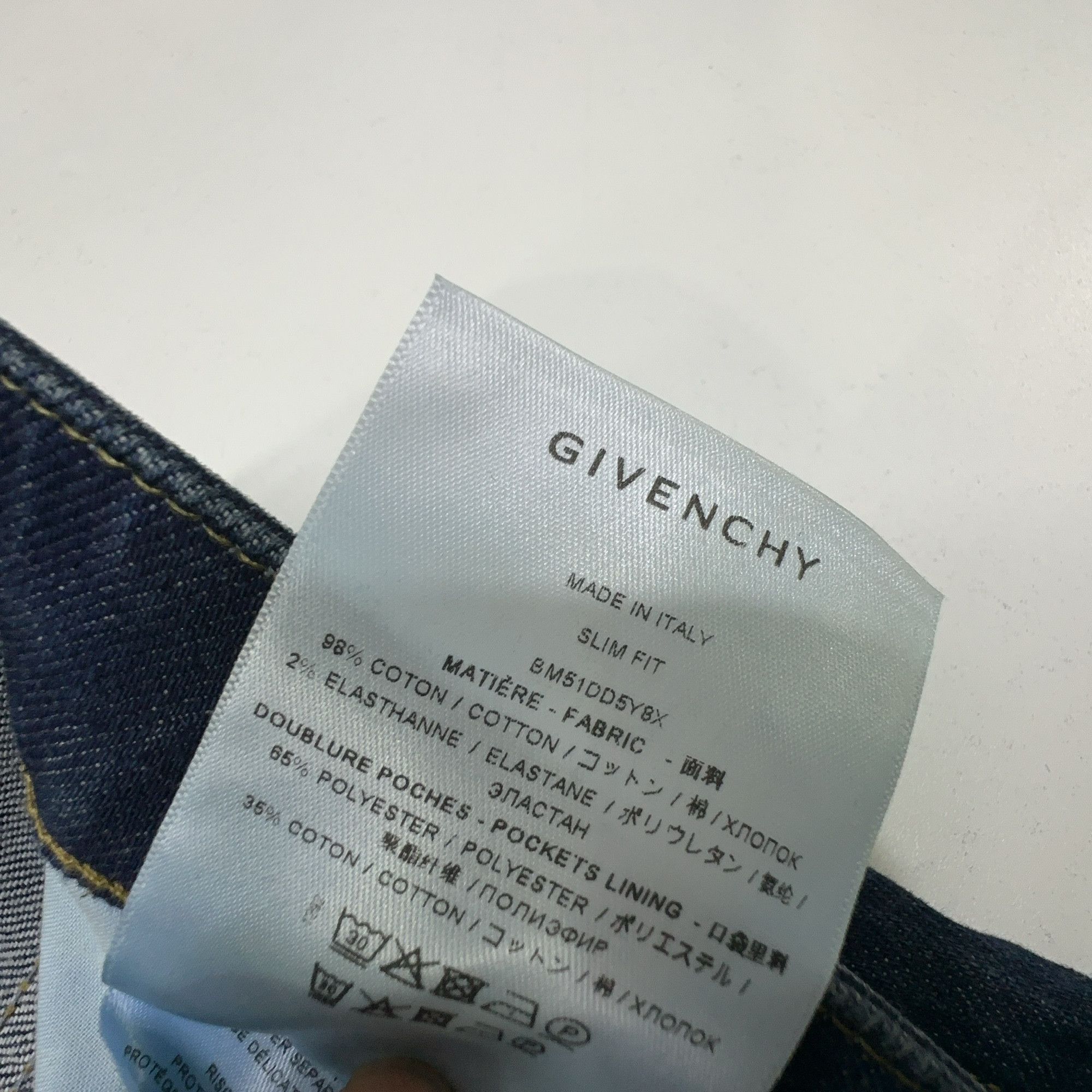 Givenchy Givenchy Blue Denim Jeans Size 31 Size US 31 - 4 Thumbnail