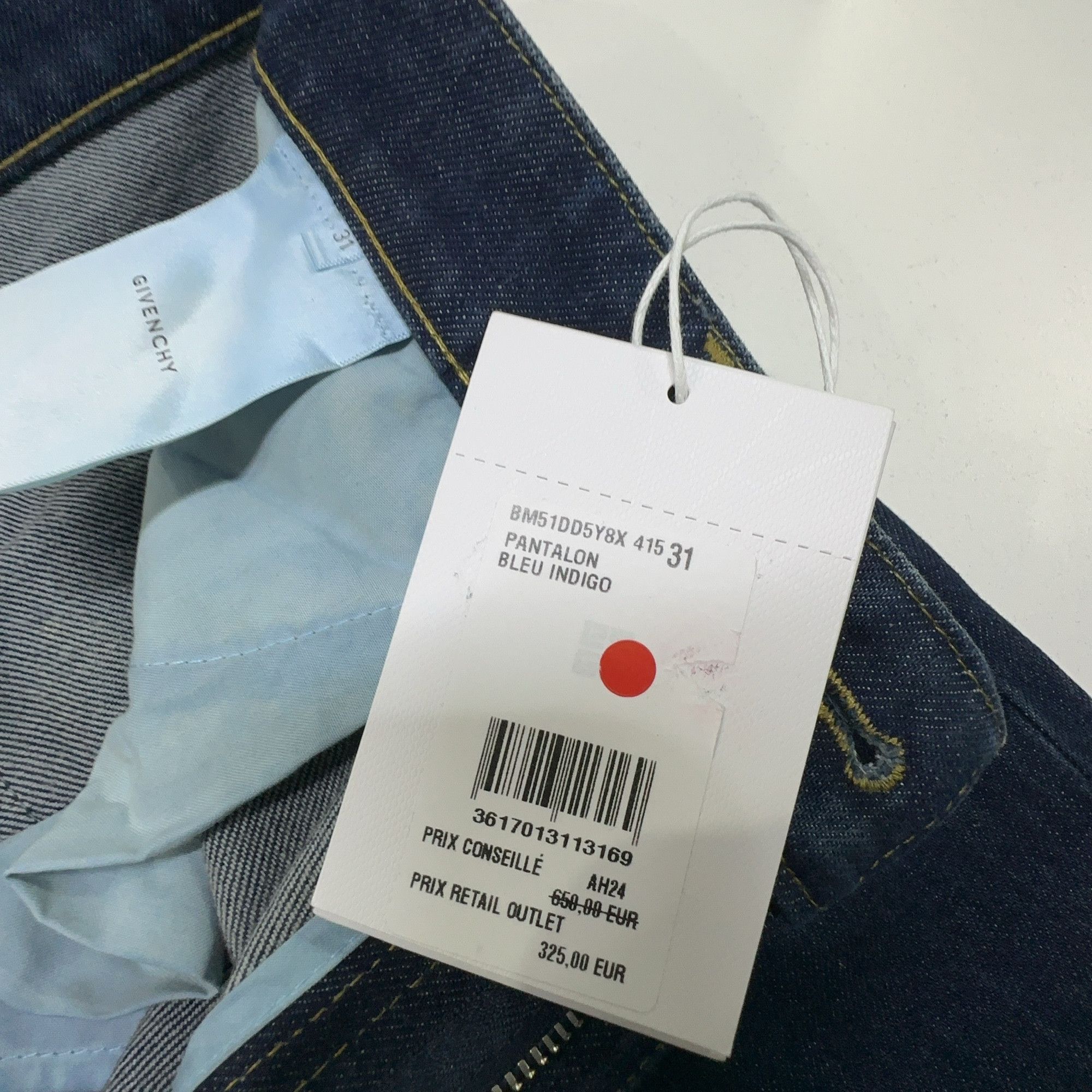 Givenchy Givenchy Blue Denim Jeans Size 31 Size US 31 - 6 Thumbnail