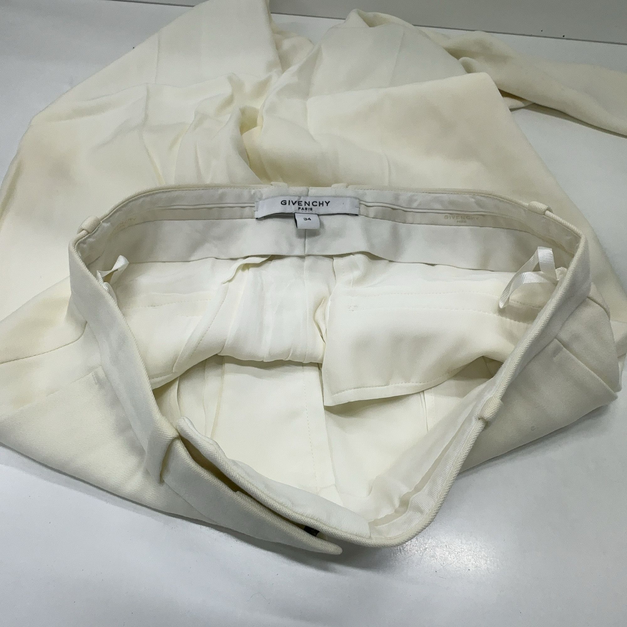 Givenchy Givenchy White Wool Trousers Size 34 Size 25" / US 0 / IT 36 - 5 Thumbnail