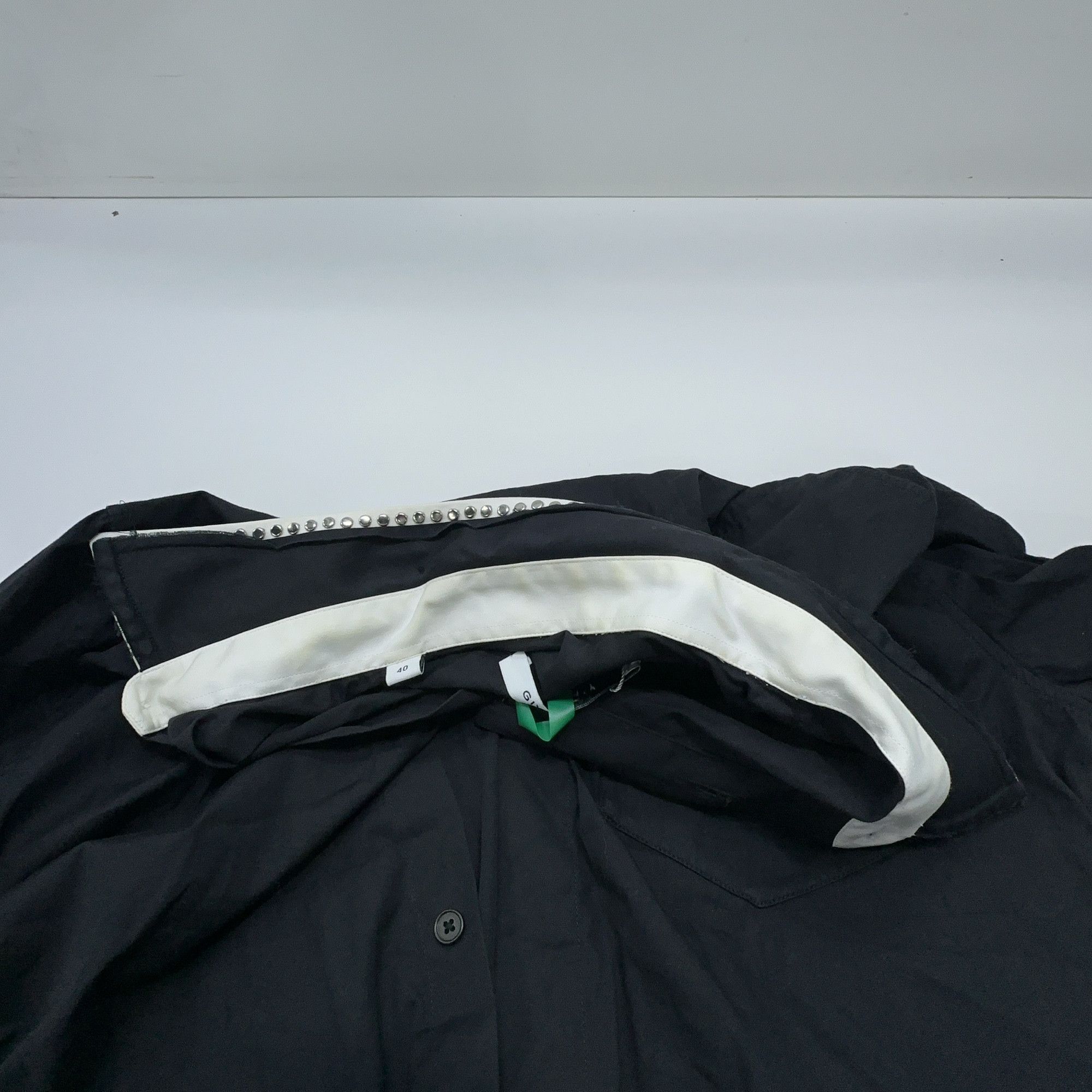 Givenchy Givenchy Contrast Collar Button Up Shirt Size M Size US XXS / EU 40 - 6 Thumbnail