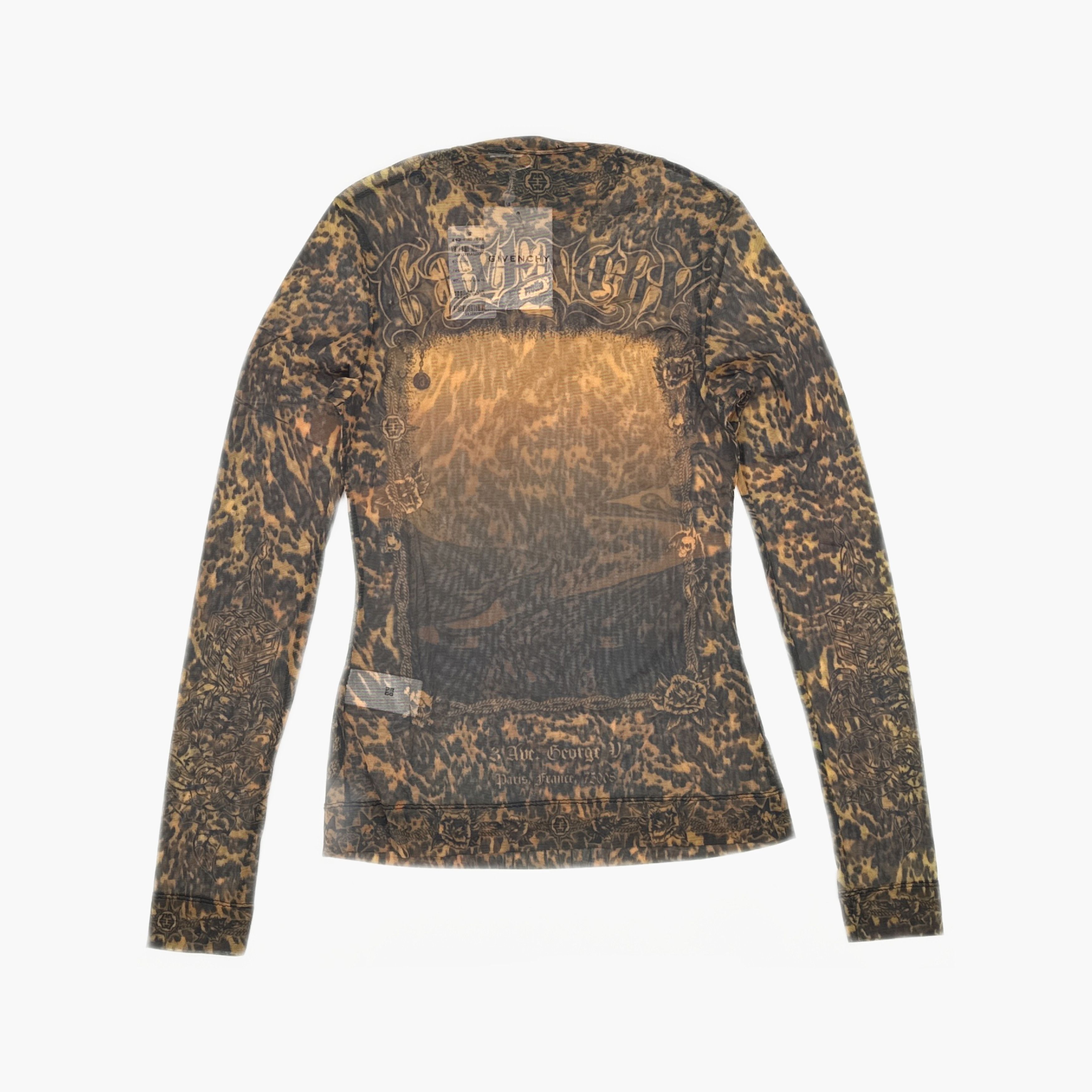 Givenchy Givenchy Flame Print Long Sleeve T-Shirt Size S Size S / US 4 / IT 40 - 2 Thumbnail