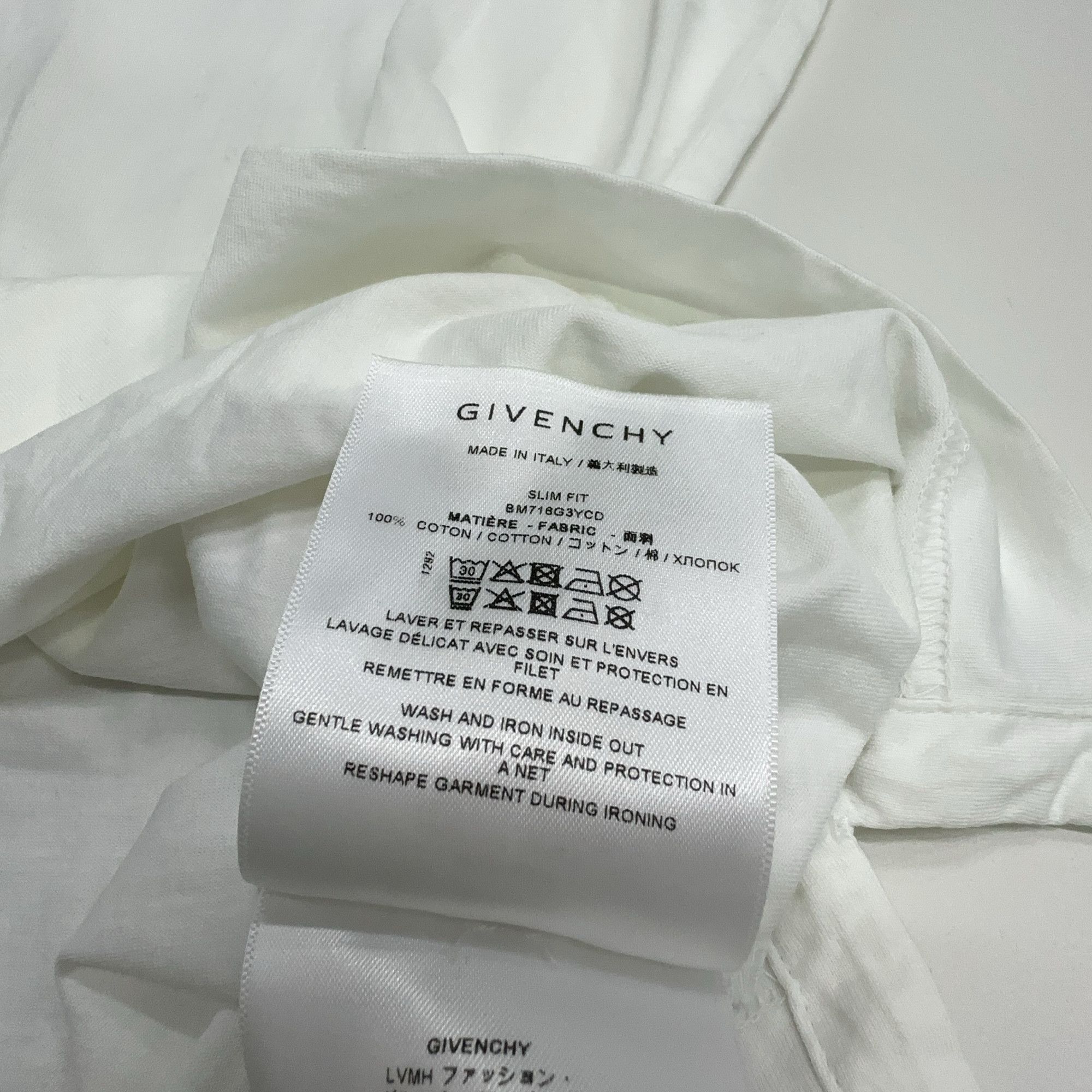 Givenchy Givenchy Logo Cotton T-Shirt Size L Size US L / EU 52-54 / 3 - 3 Thumbnail