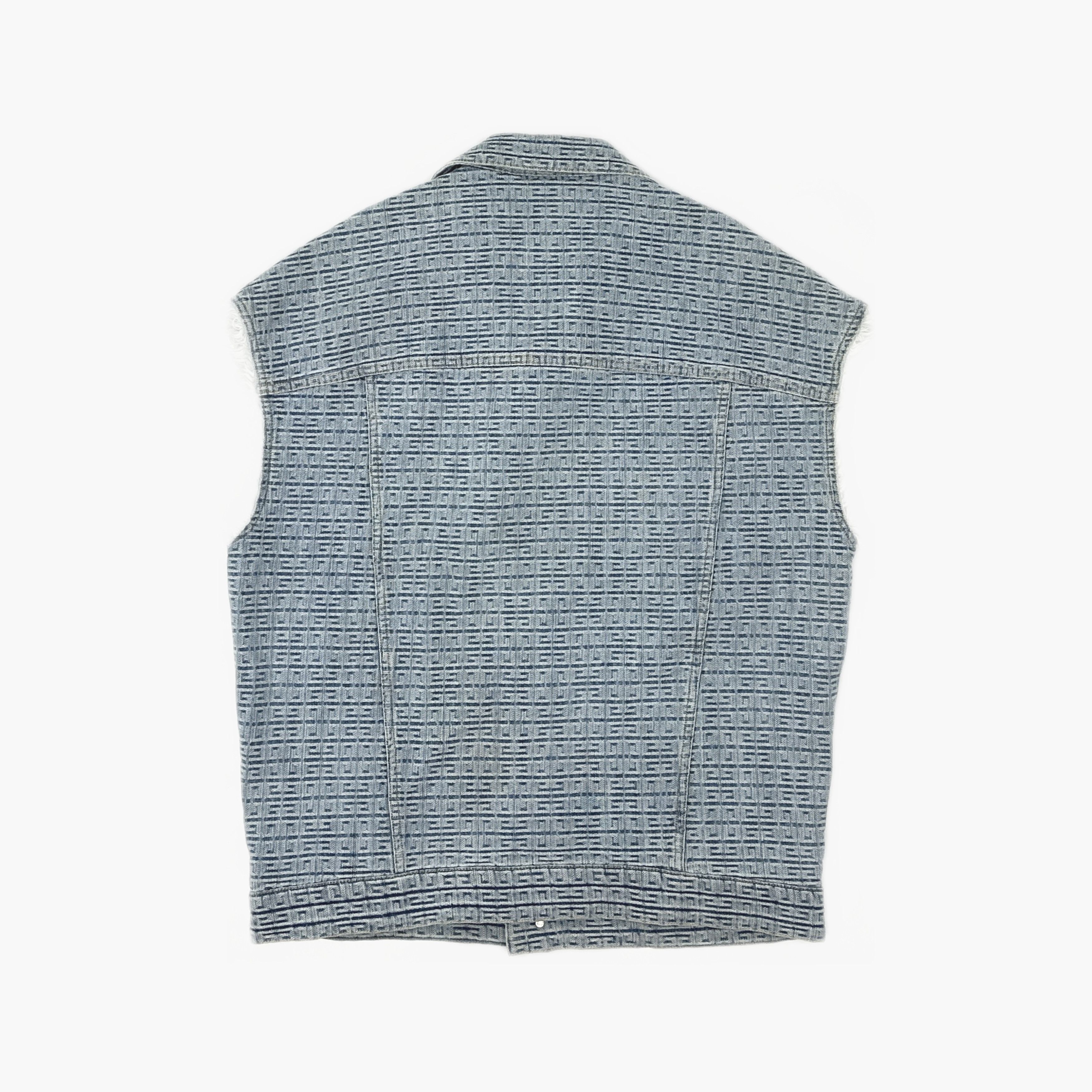 Givenchy Givenchy Logo Denim Vest Size S Size US S / EU 44-46 / 1 - 2 Thumbnail