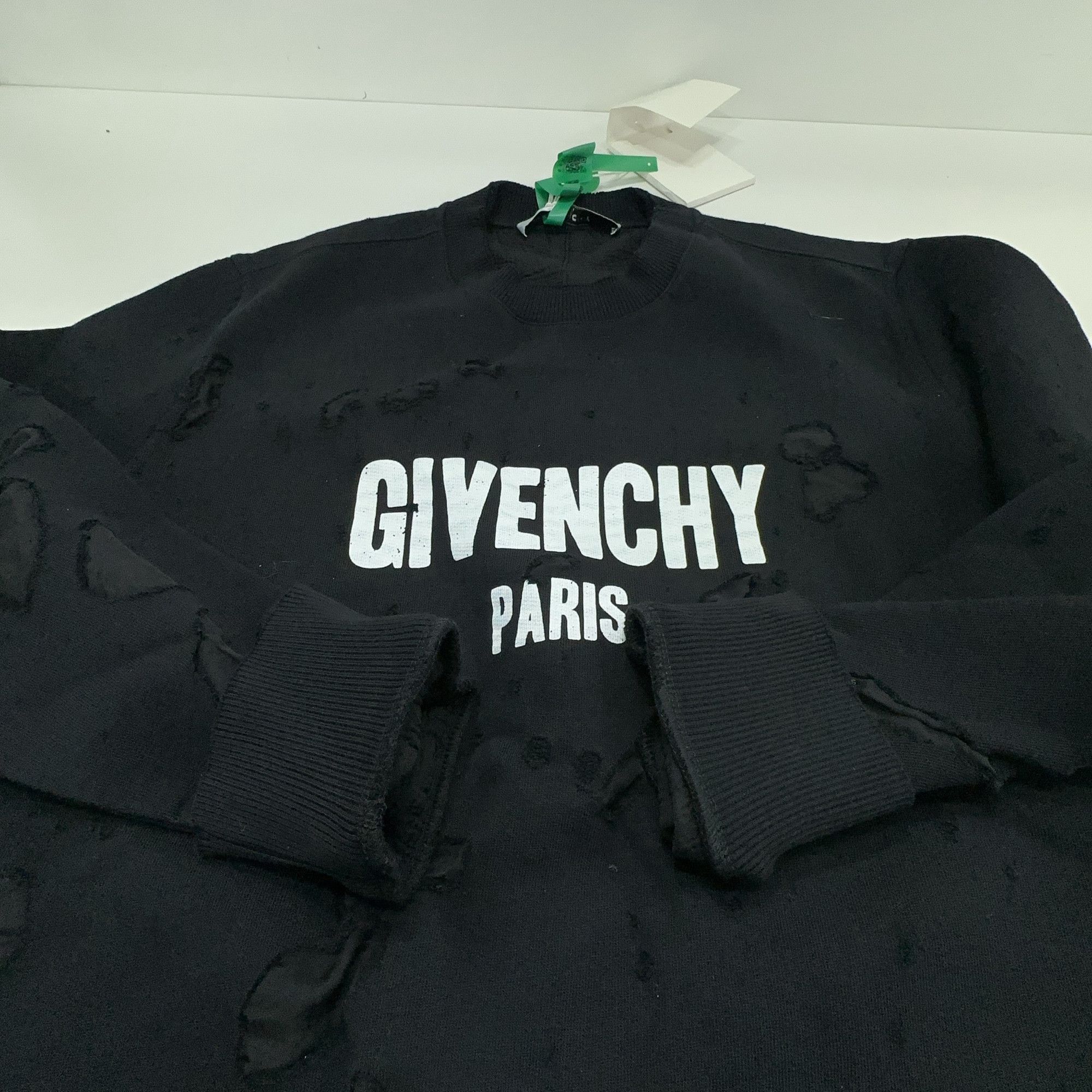 Givenchy Givenchy Logo Distress Sweatshirt Size S Size US S / EU 44-46 / 1 - 7 Thumbnail