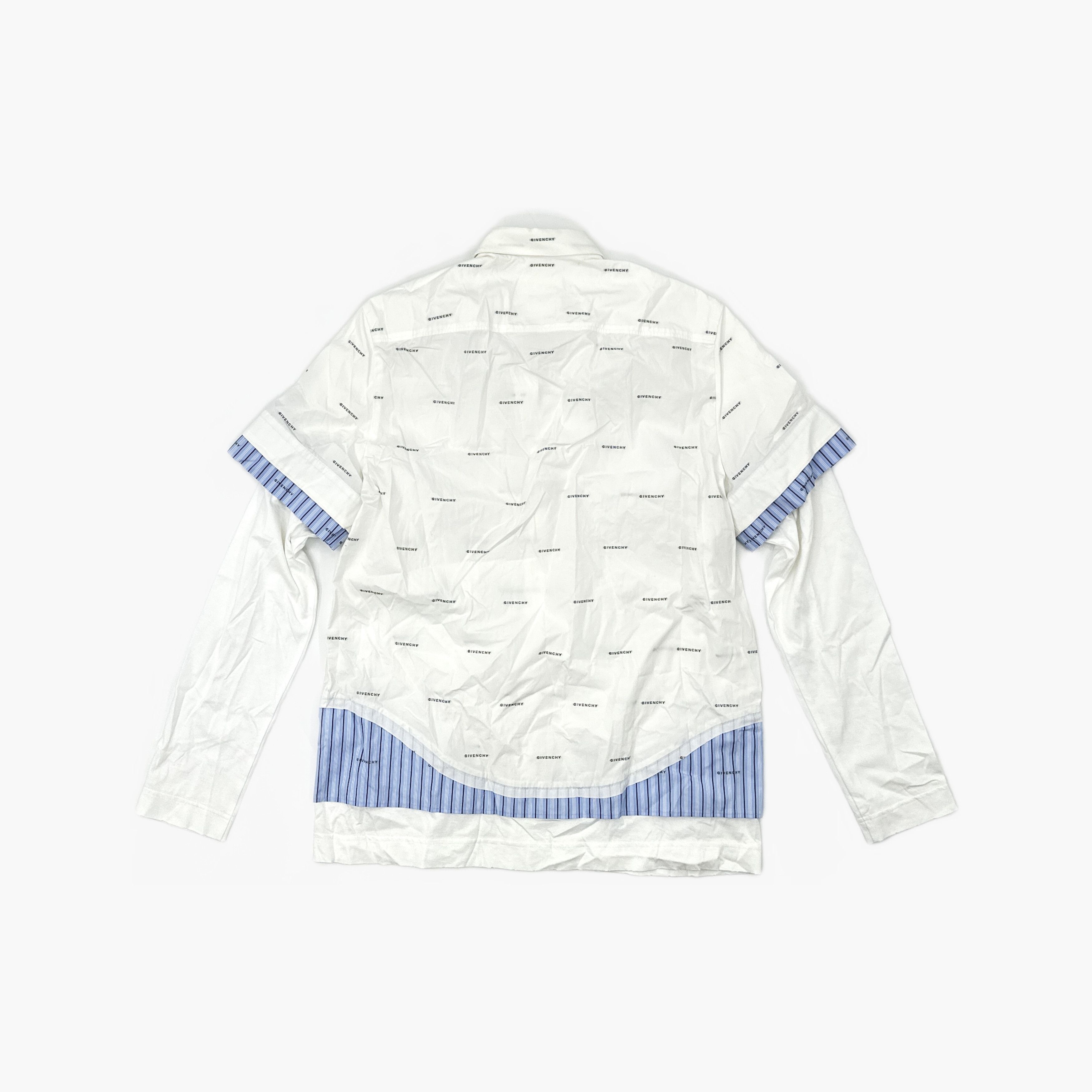 Givenchy Givenchy Logo Layered Button Up Shirt Size M Size US M / EU 48-50 / 2 - 2 Thumbnail