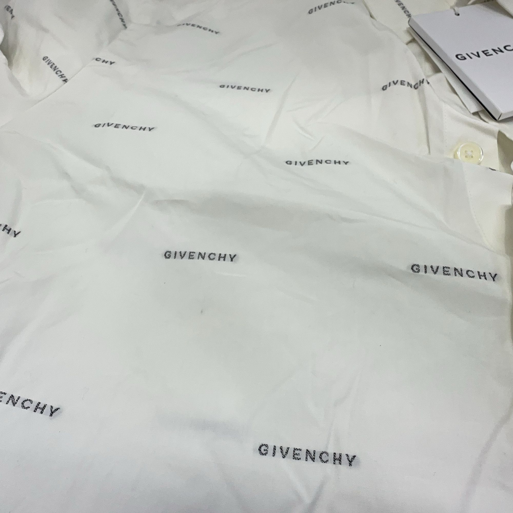 Givenchy Givenchy Logo Layered Button Up Shirt Size M Size US M / EU 48-50 / 2 - 7 Thumbnail