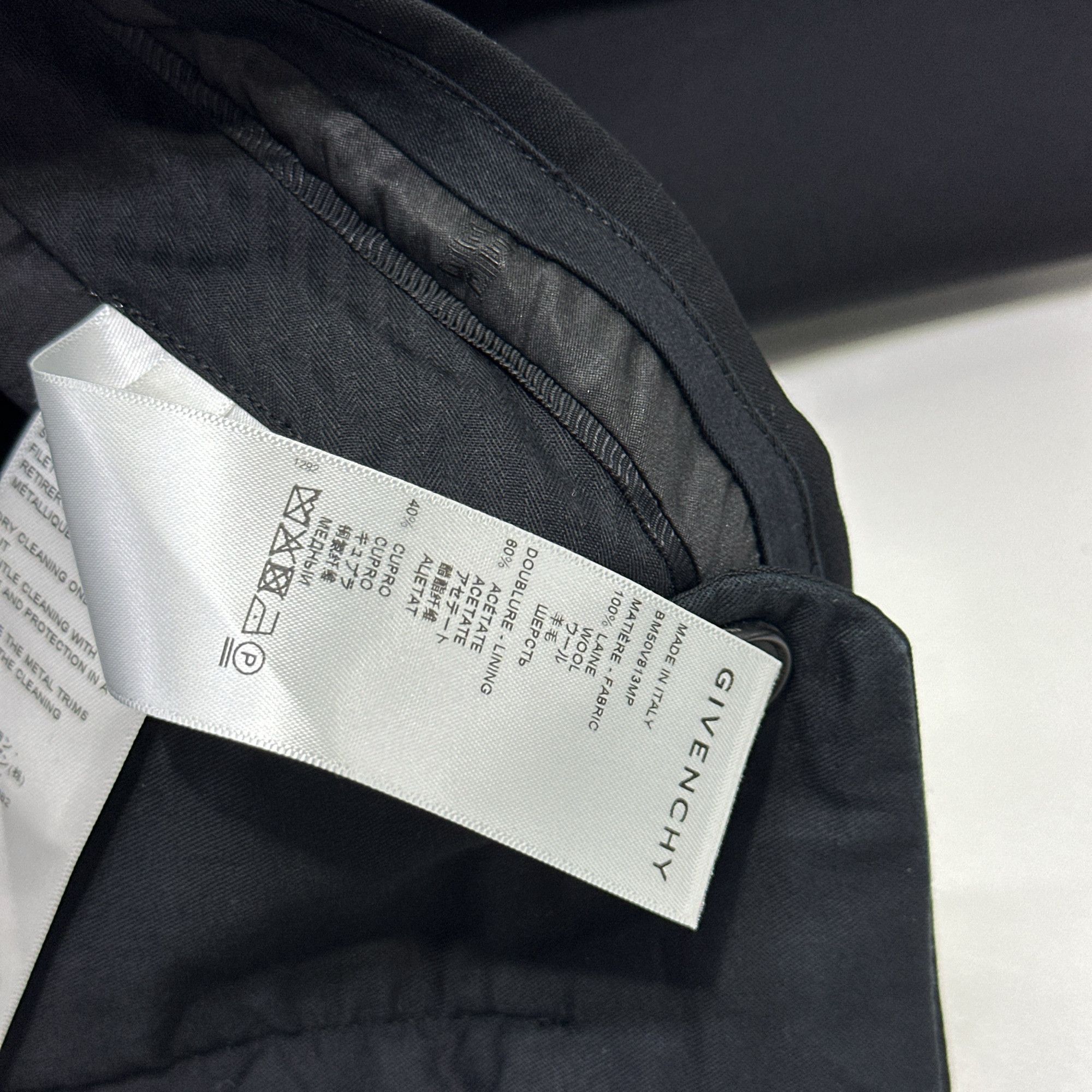 Givenchy Givenchy Chain Detail Wool Trousers Size 32 Size US 32 / EU 48 - 3 Thumbnail