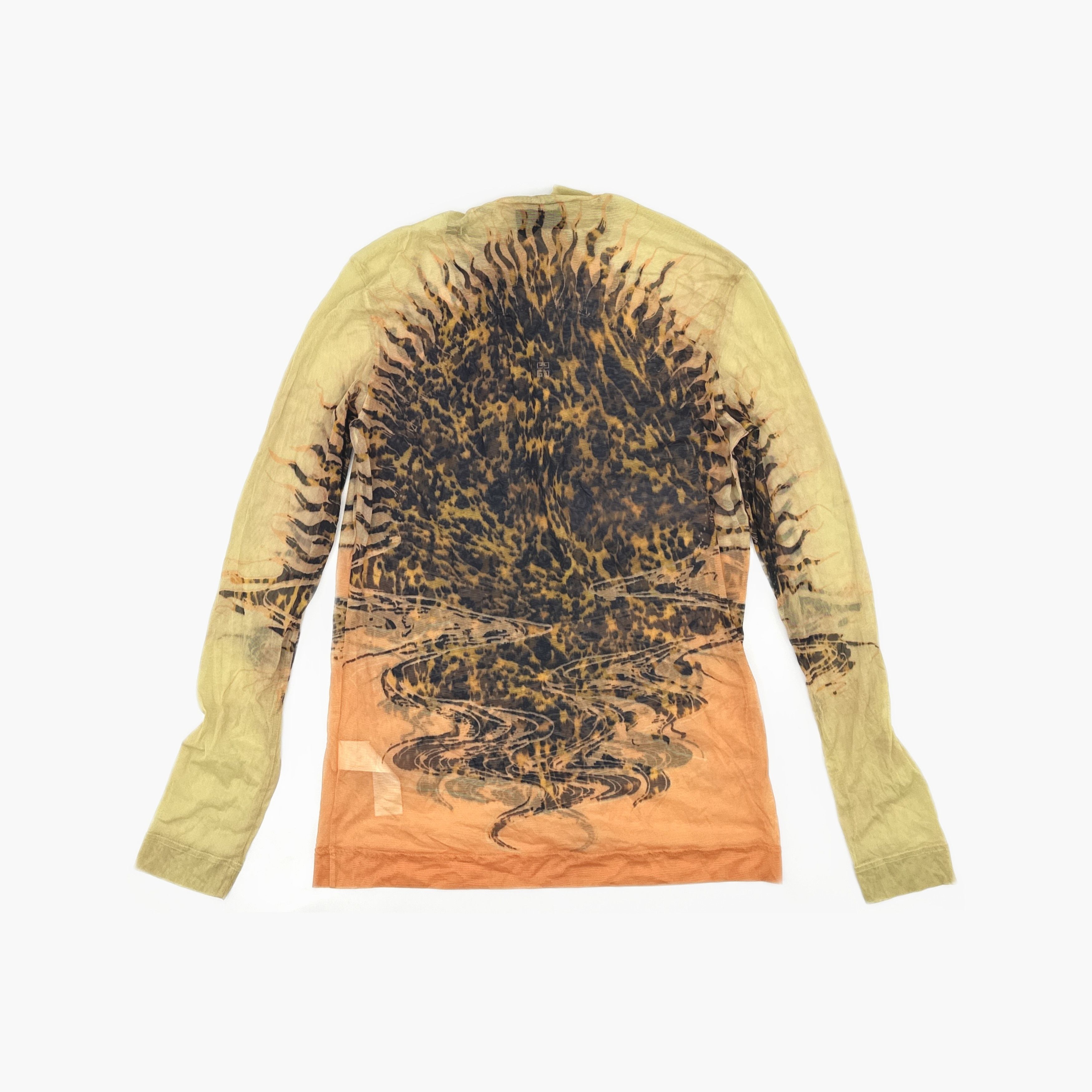 Givenchy Givenchy Graphic Print Mesh Long Sleeve T-Shirt Size XXL Size US XXL / EU 58 / 5 - 2 Thumbnail