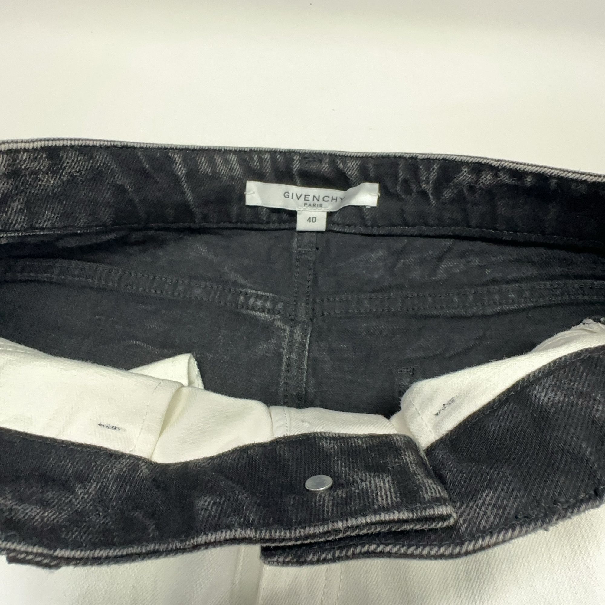 Givenchy Givenchy Two-Tone Paneled Jeans Size 40 Size 27" / US 4 / IT 40 - 5 Thumbnail