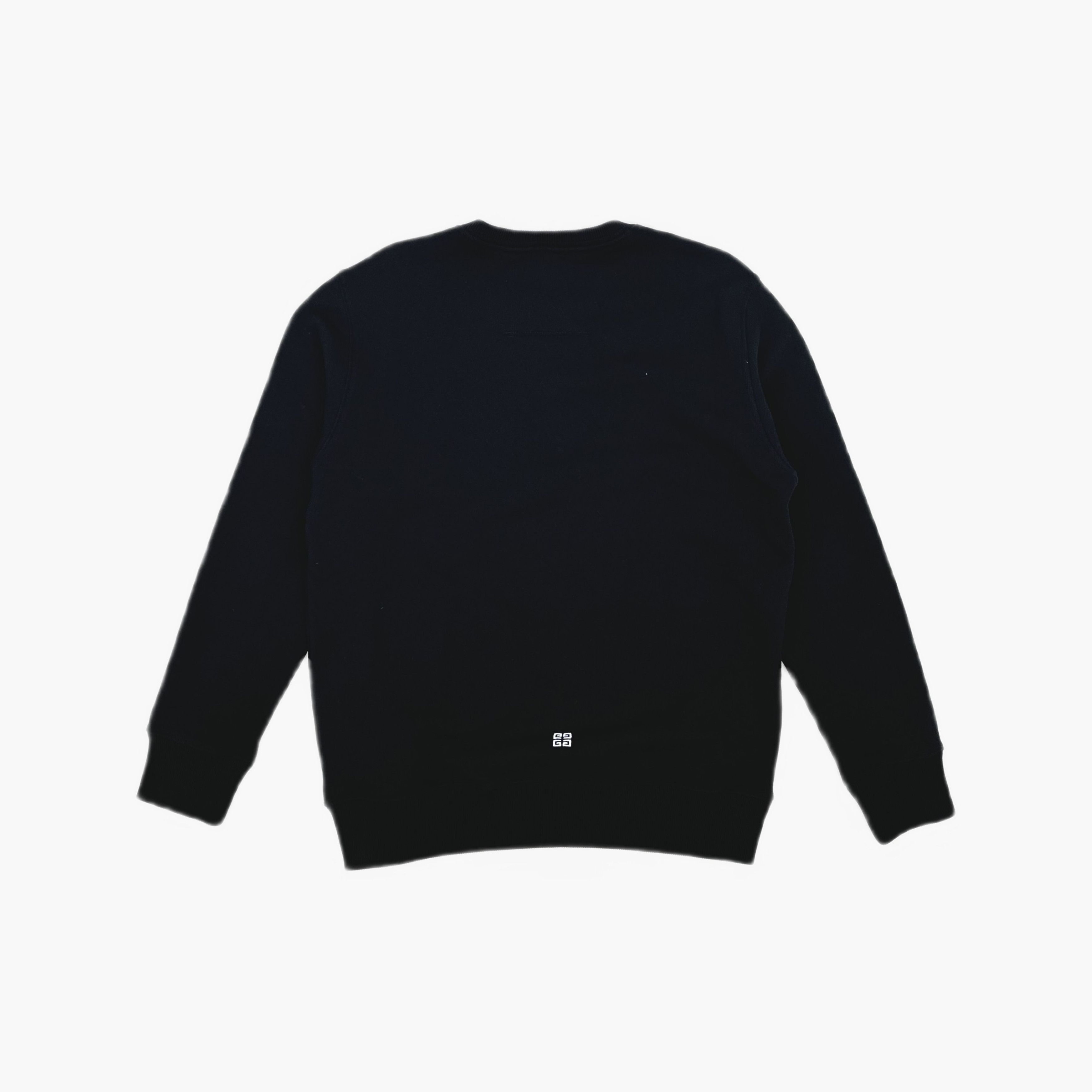 Givenchy Givenchy Embroidered Logo Sweatshirt Black Size M Size US M / EU 48-50 / 2 - 2 Thumbnail