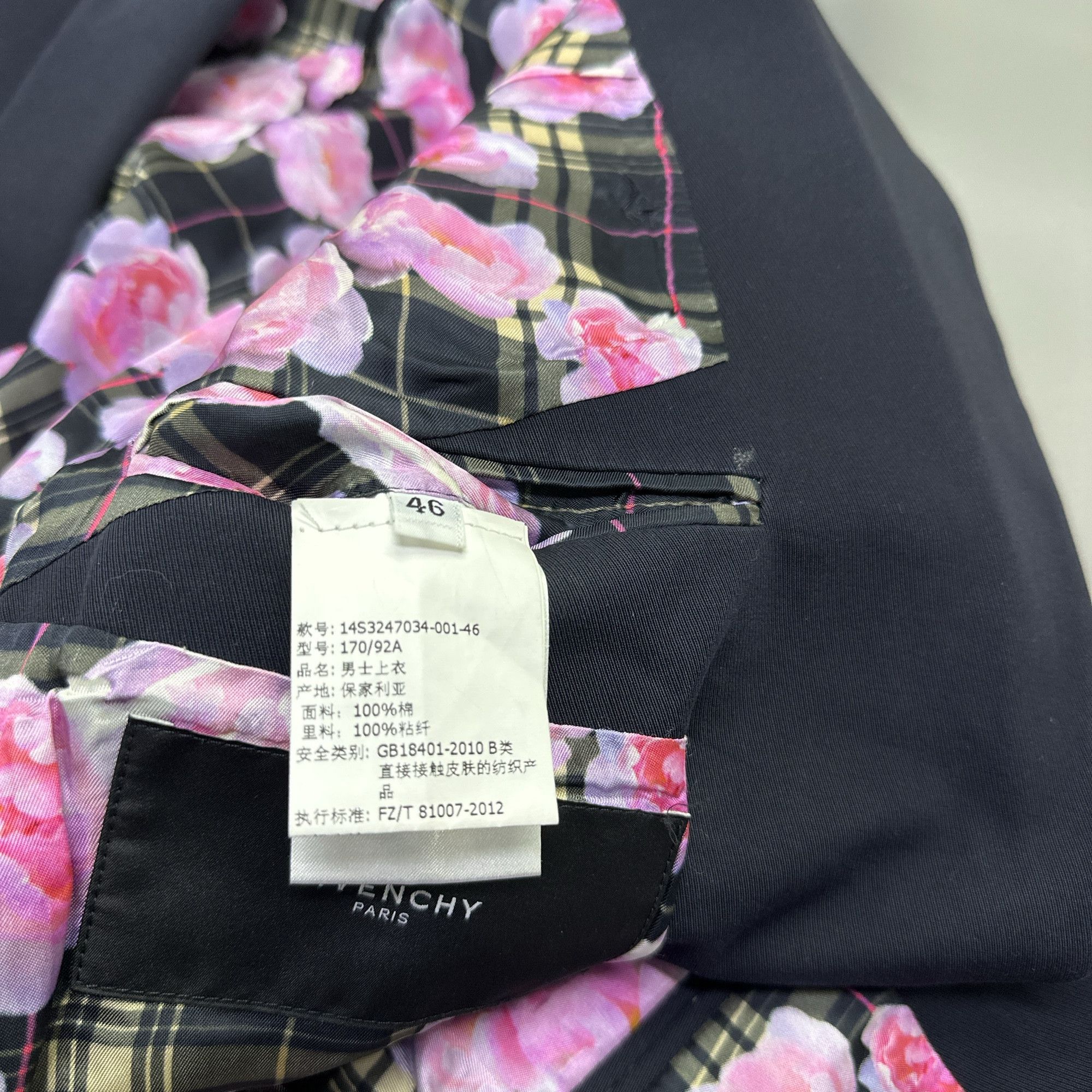 Givenchy Givenchy Floral Lining Blazer Size 46 Size 36R - 4 Thumbnail