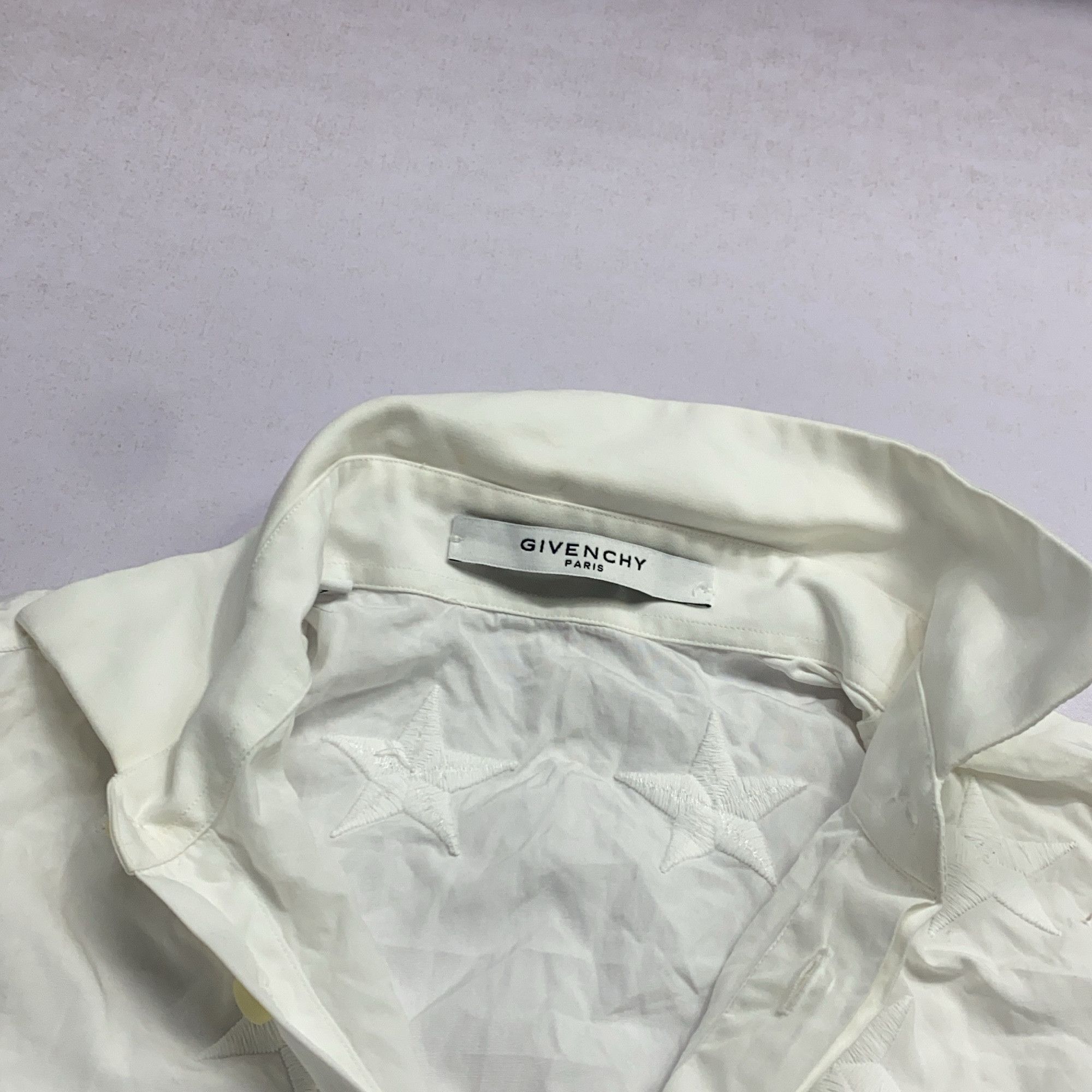 Givenchy Givenchy White Star Embroidery Shirt US S Size US S / EU 44-46 / 1 - 9 Thumbnail